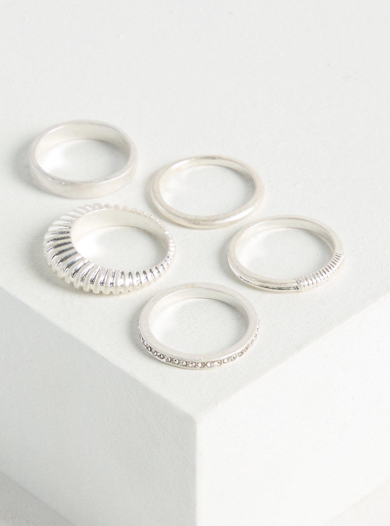 Textured Ring Set