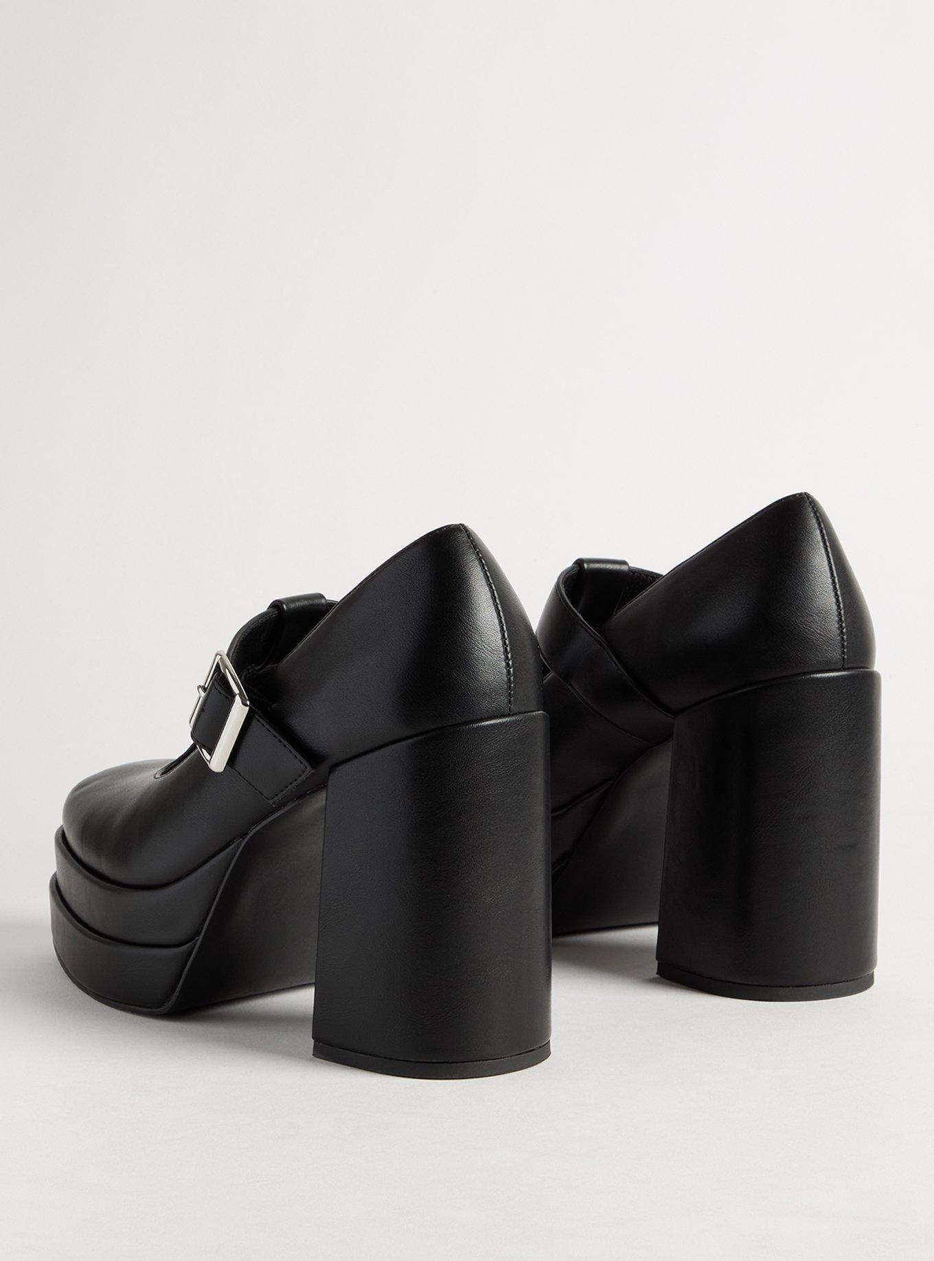 Double Platform T-Strap Heel (WW)