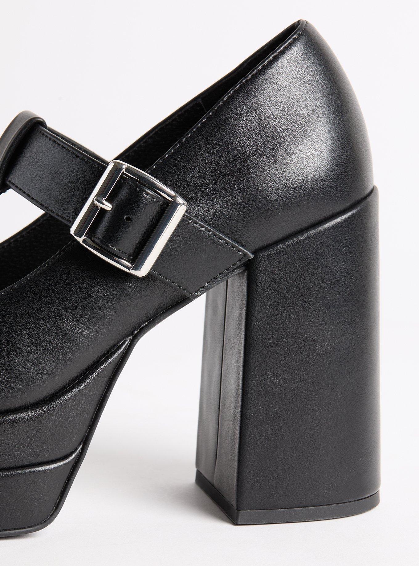 Double Platform T-Strap Heel (WW)