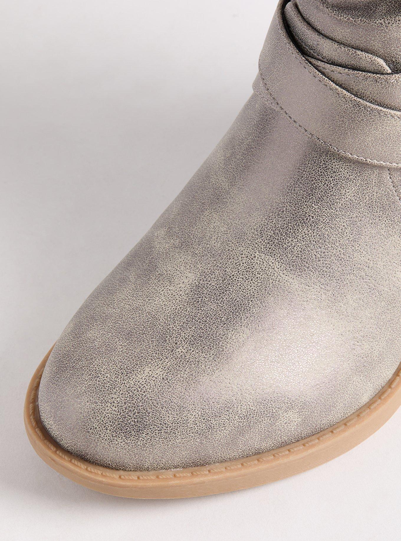 Slouch Buckle Moto Bootie (WW