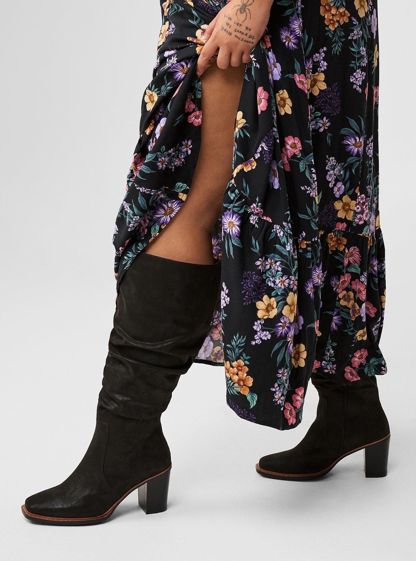 Heeled Slouch Boot (WW