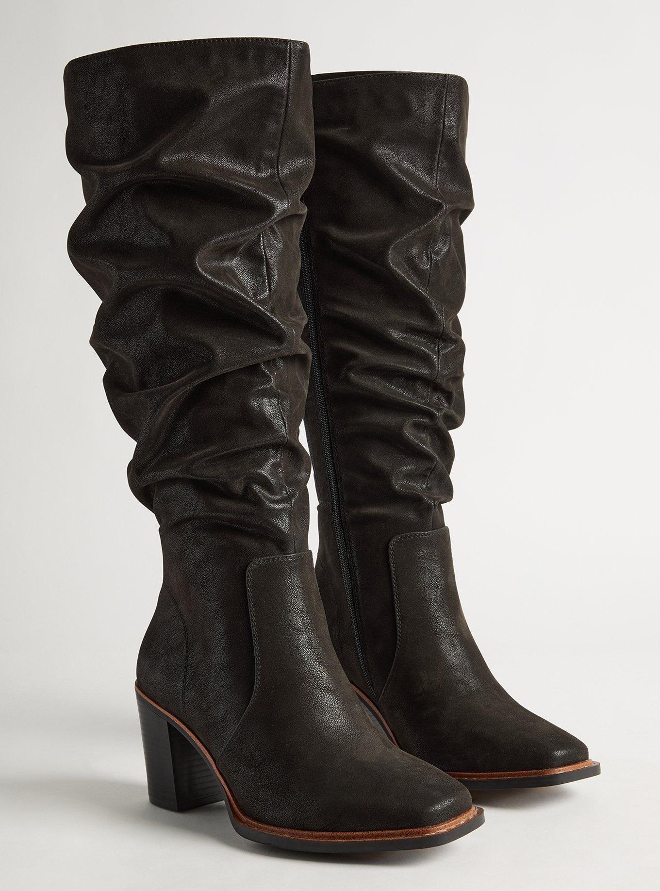 Shops black slouch boots