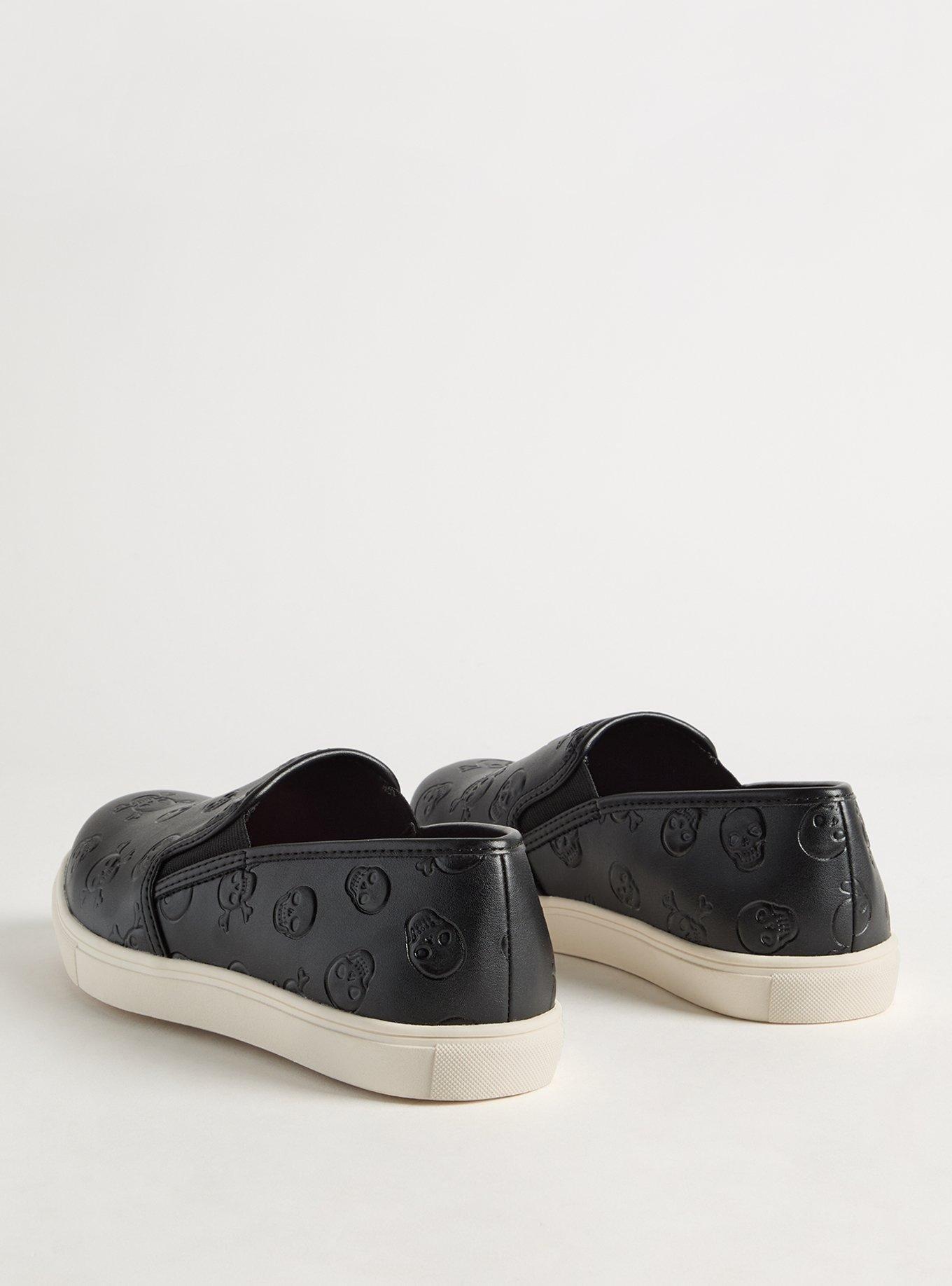 Skull Quilted Slip On Sneaker