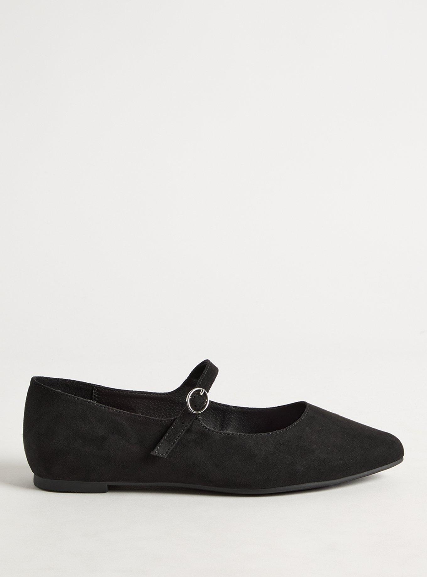 Pointed Toe Mary Jane Flat (WW)