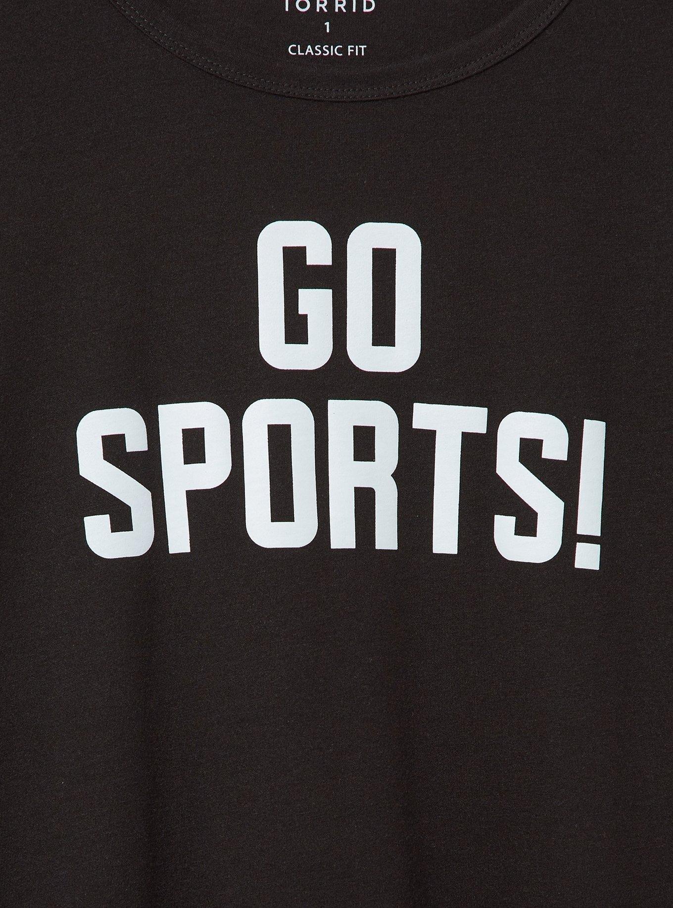 Go Sports Classic Fit Signature Jersey Crew Tee, DEEP BLACK, alternate