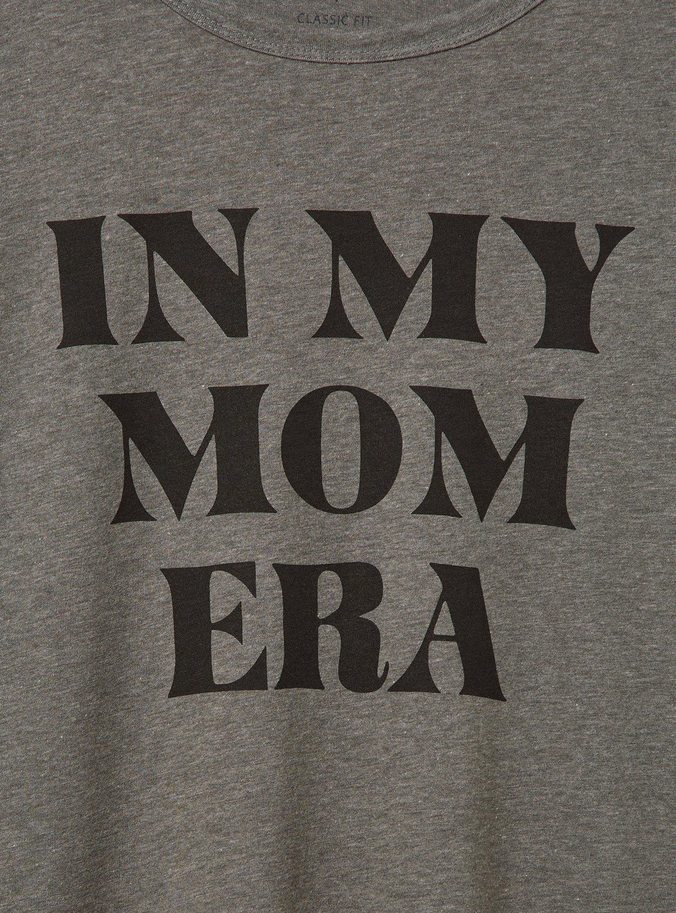 Mom Era Classic Fit Signature Jersey Crew Tee, HEATHER GREY, alternate