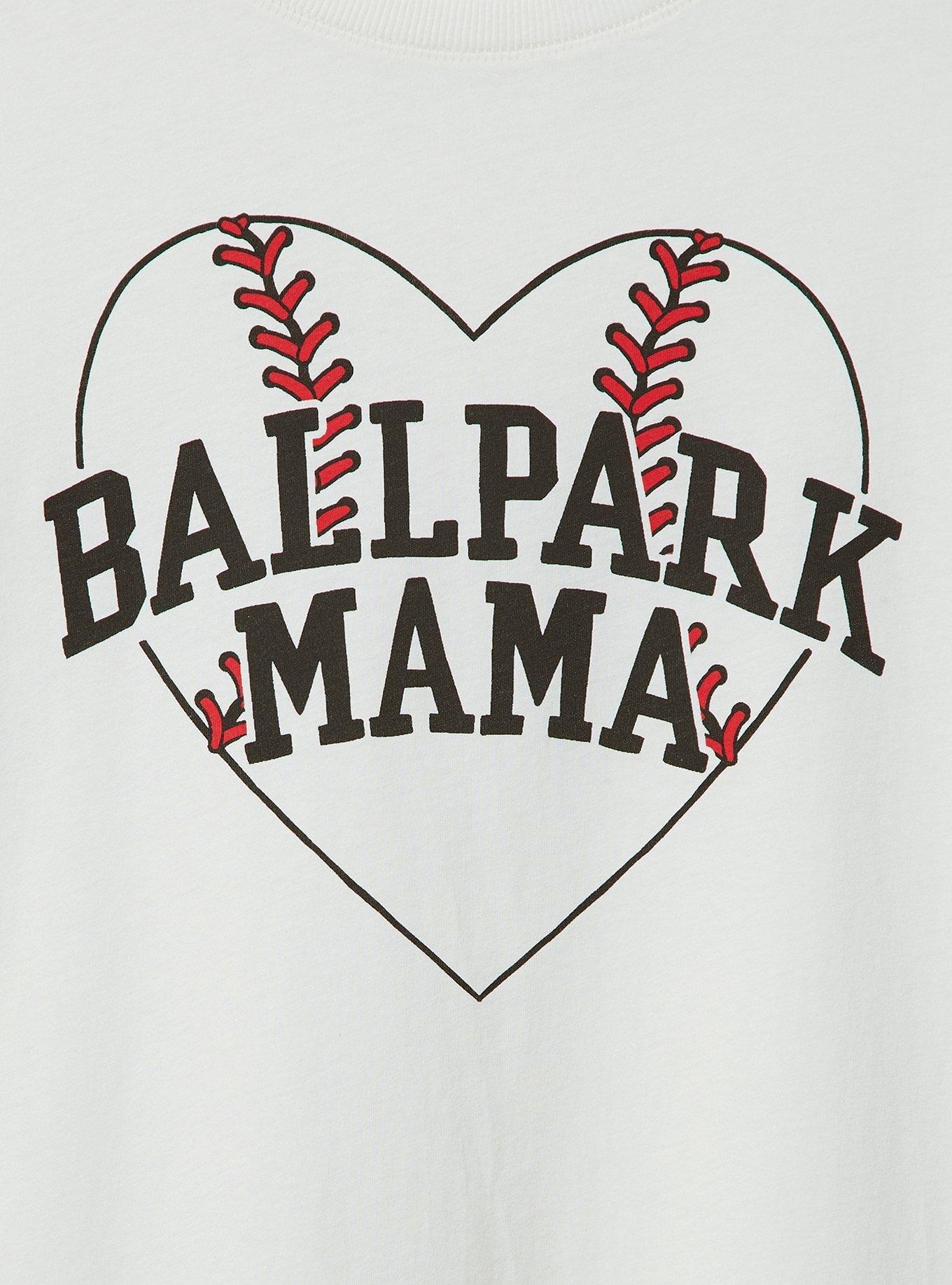 Ballpark Mama Classic Fit Heritage Jersey Crew Tee, BLANC DE BLANC, alternate