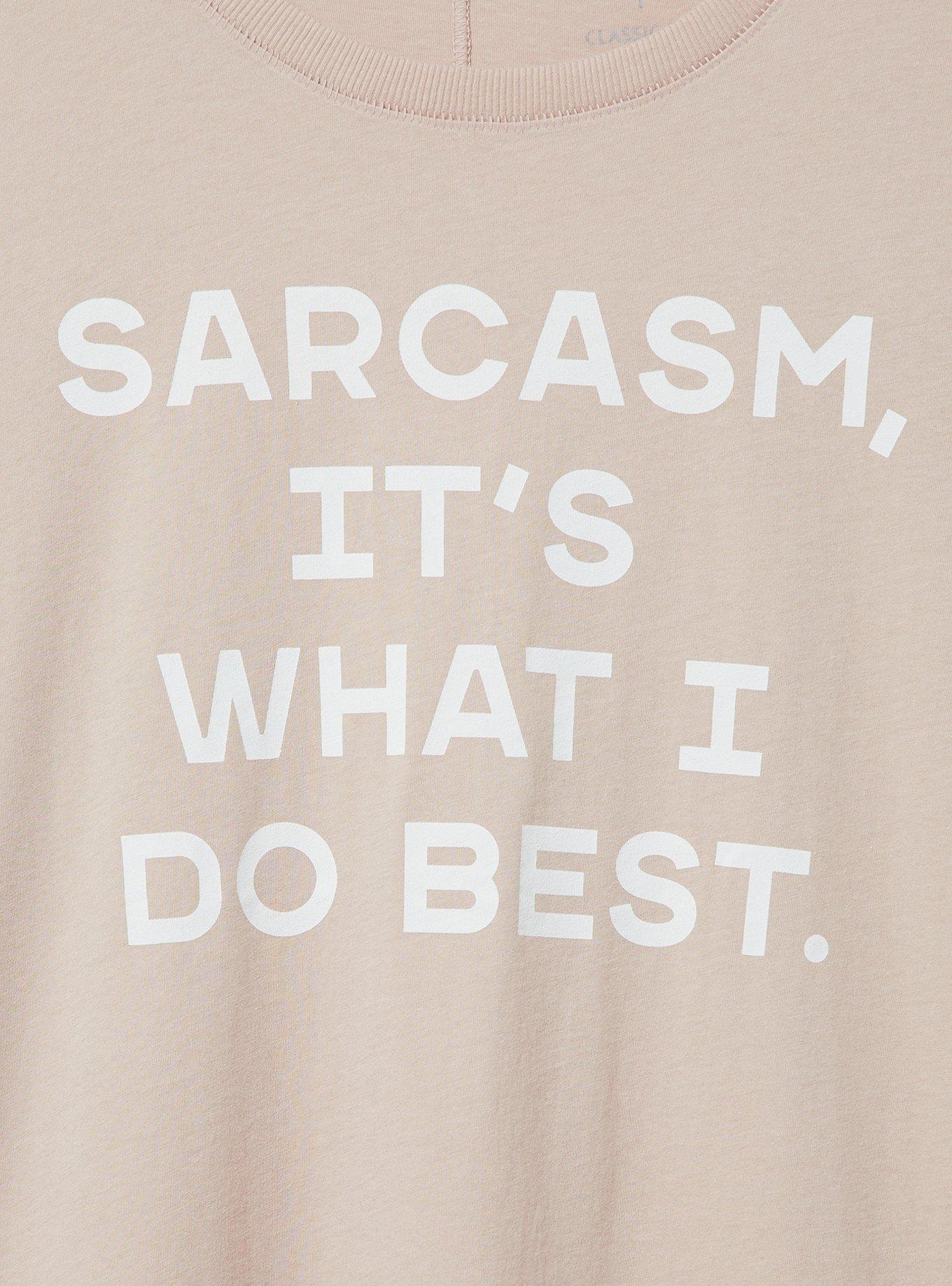 Sarcasm Best Classic Fit Heritage Jersey Tee