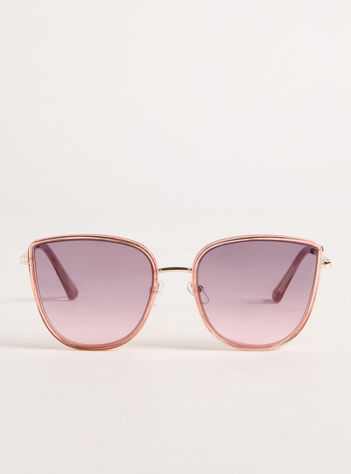 Cateye Metal Smoke Lens Sunglasses