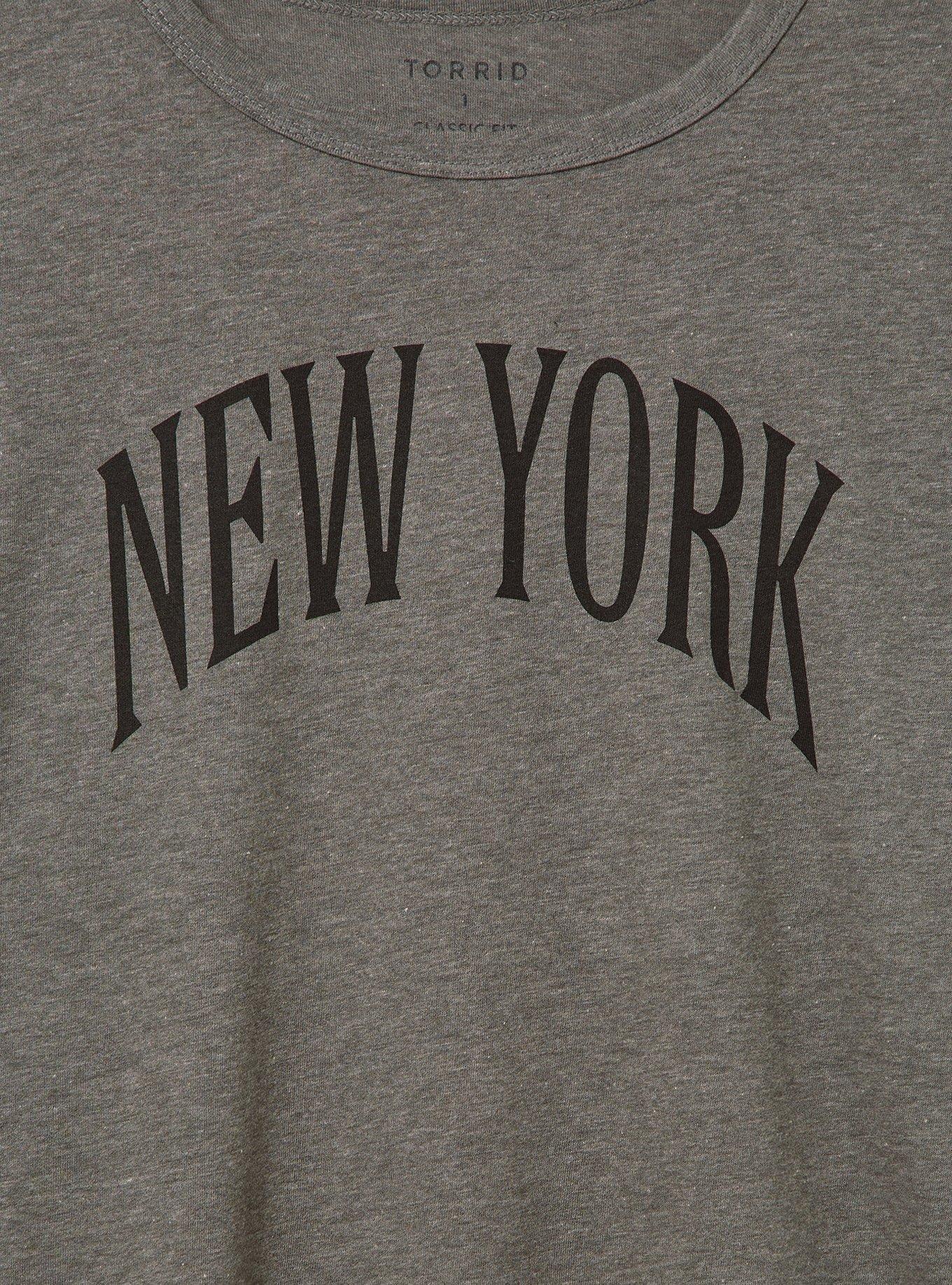 New York Classic Fit Signature Jersey Crew Tee