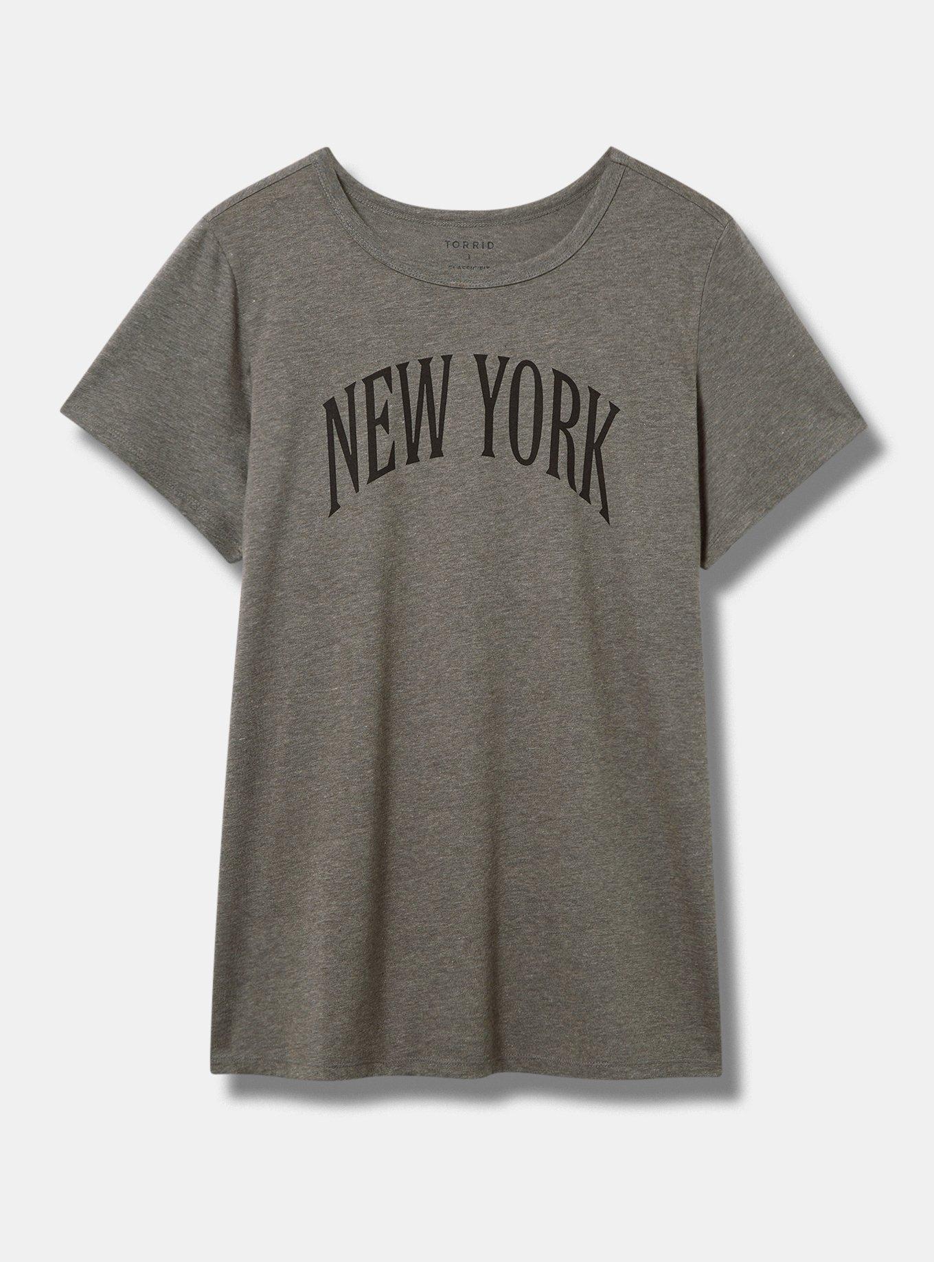 New York Classic Fit Signature Jersey Crew Tee