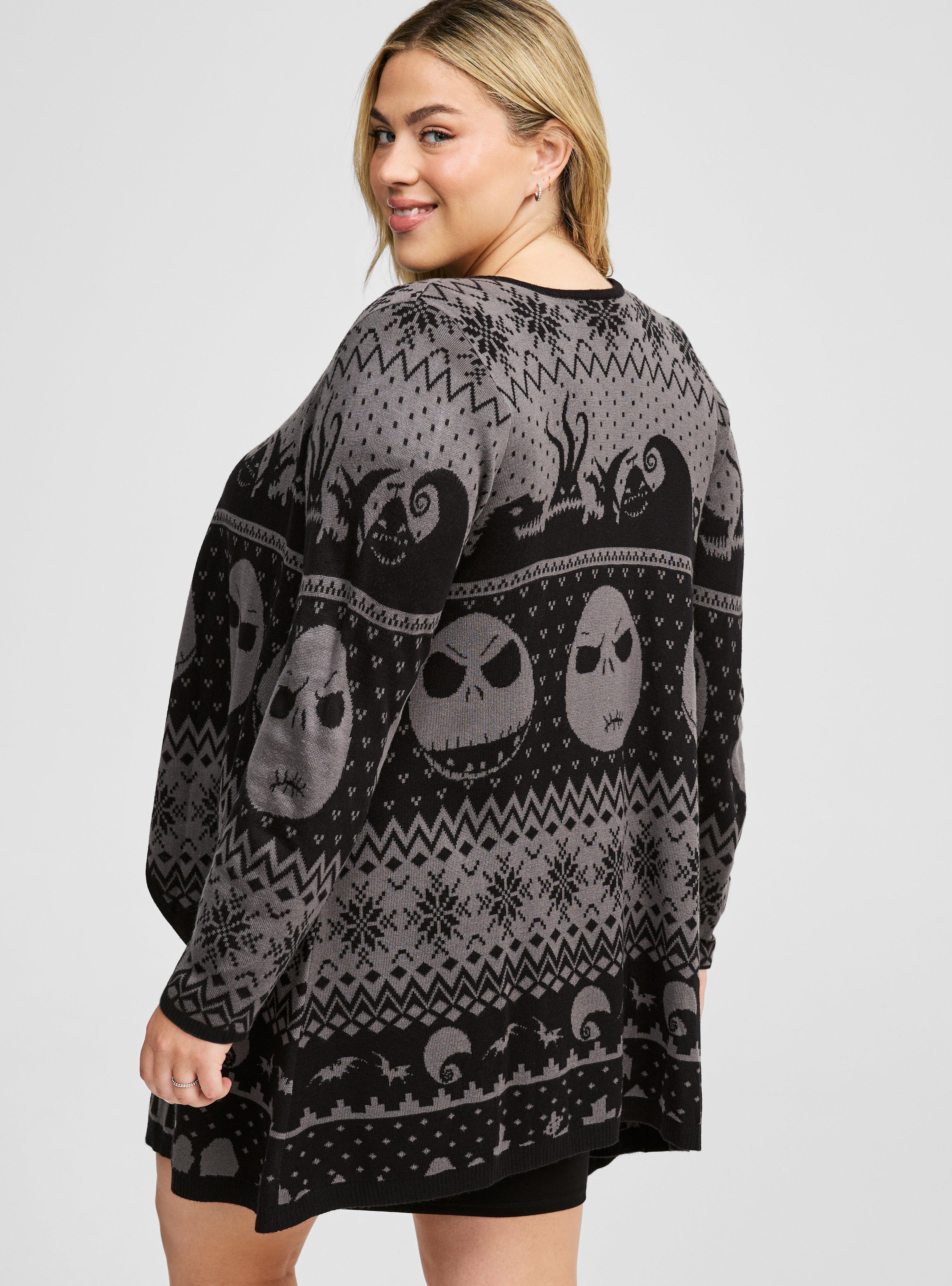 Disney Nightmare Before Christmas Jack Drape Cardigan, MULTI PRINT, alternate