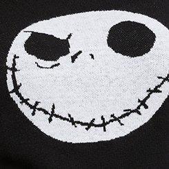 Disney Nightmare Before Christmas Jack Crossback Pullover Sweater, DEEP BLACK, swatch