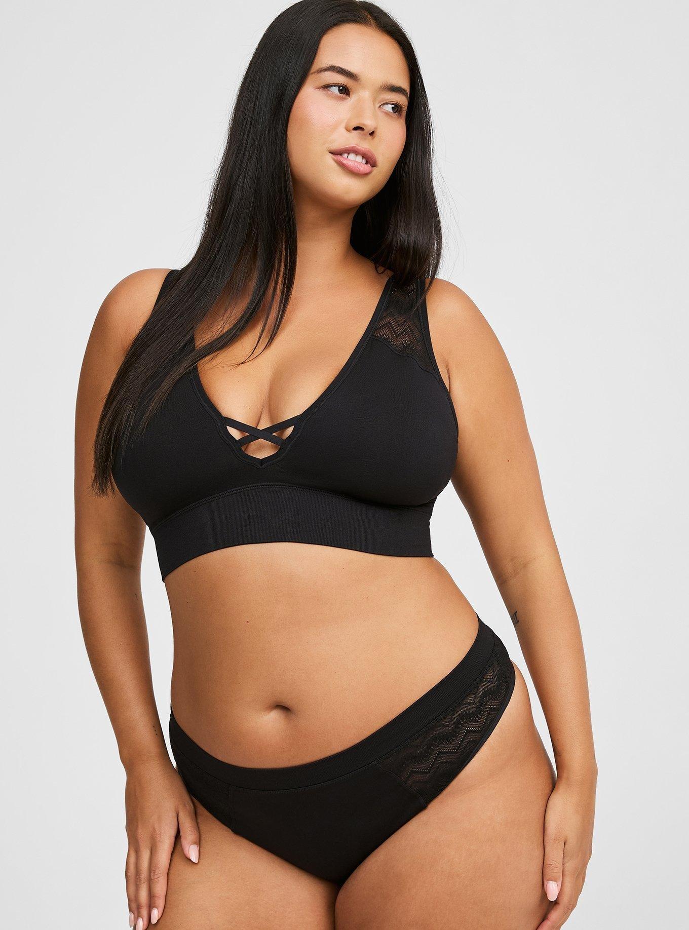 Sheer Play Seamless Plunge Bralette