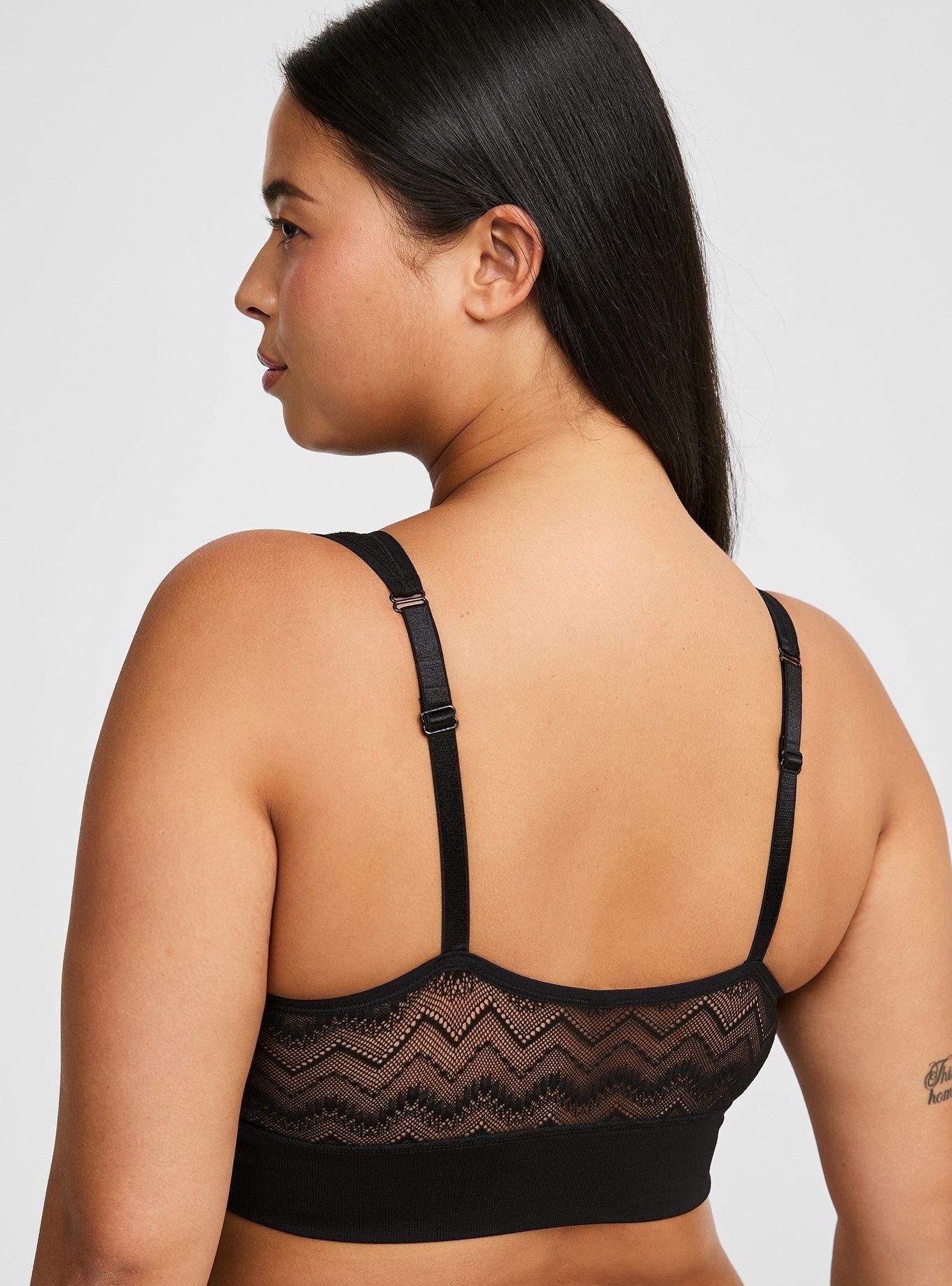 Sheer Play Seamless Plunge Bralette