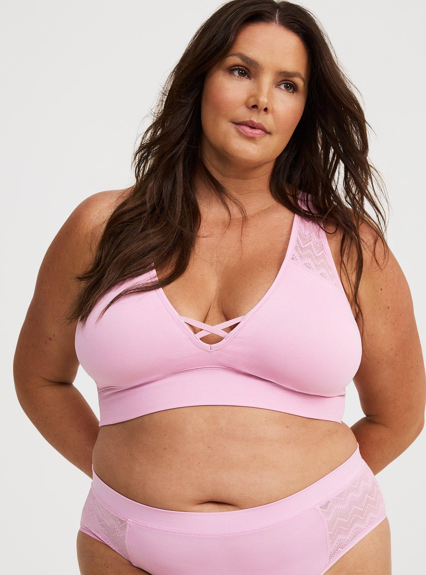 Sheer Play Seamless Plunge Bralette