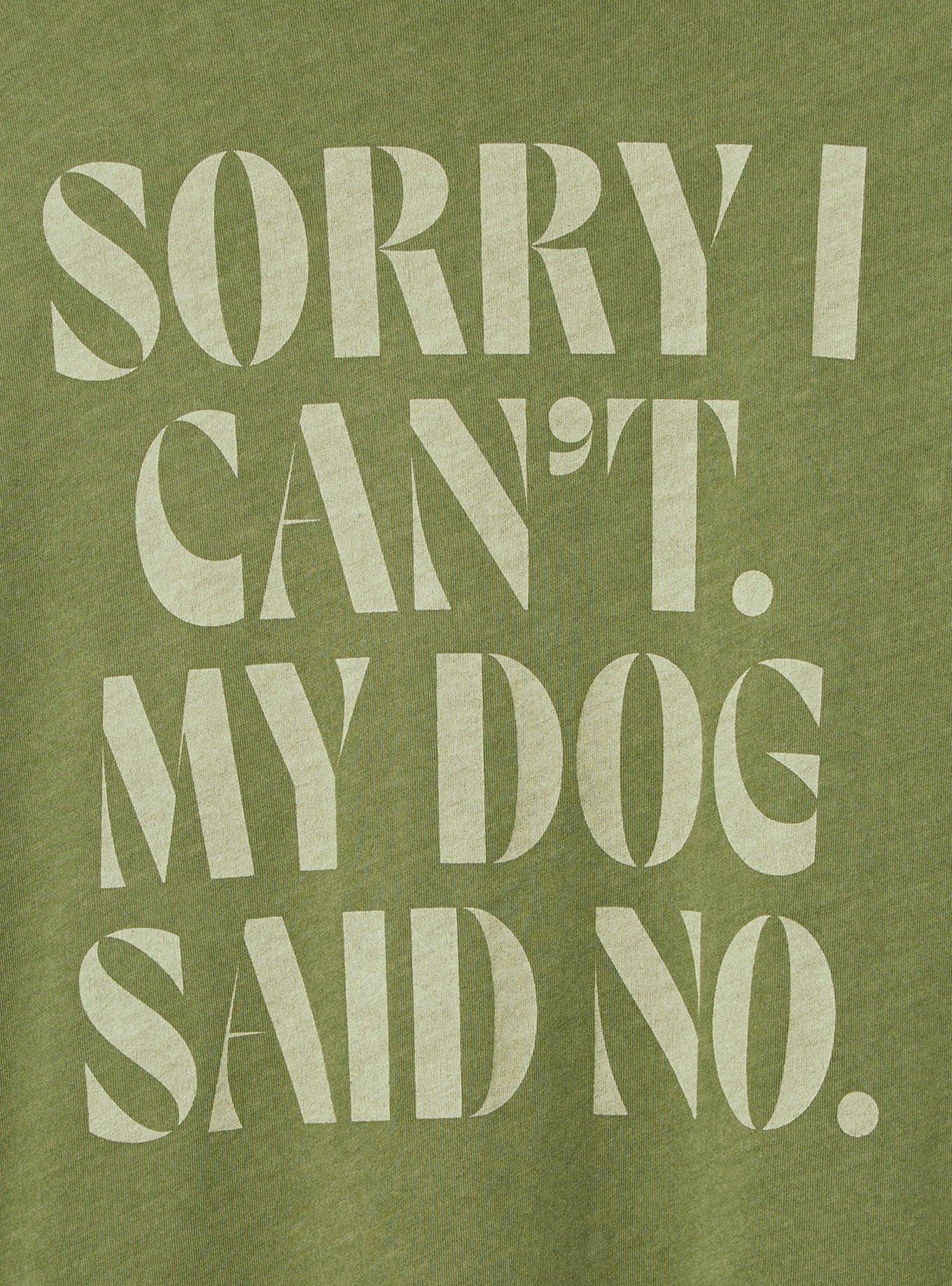 Dog Said No Classic Fit Heritage Jersey Crew Tee, OLIVINE, alternate