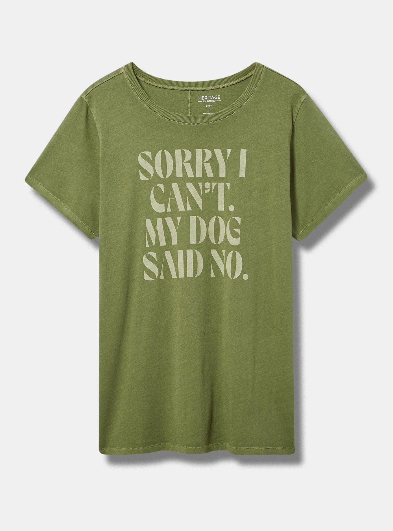 Dog Said No Classic Fit Heritage Jersey Crew Tee