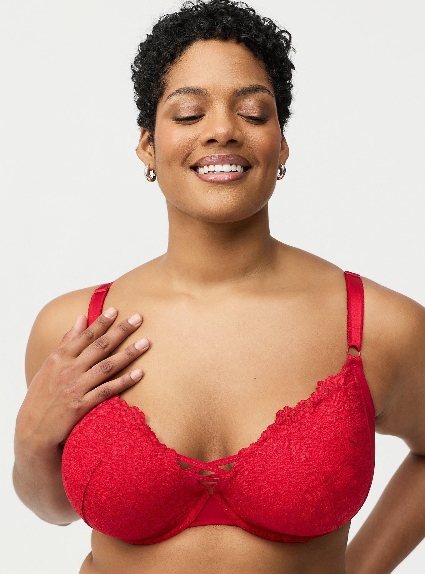 XO Plunge Push-Up Bra, JESTER RED, hi-res