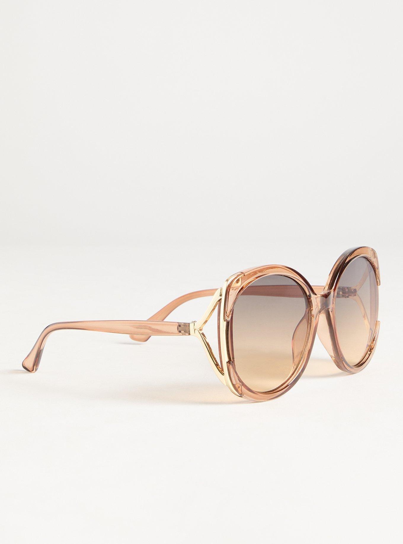 Square Side Vent Ombre Lens Sunglasses