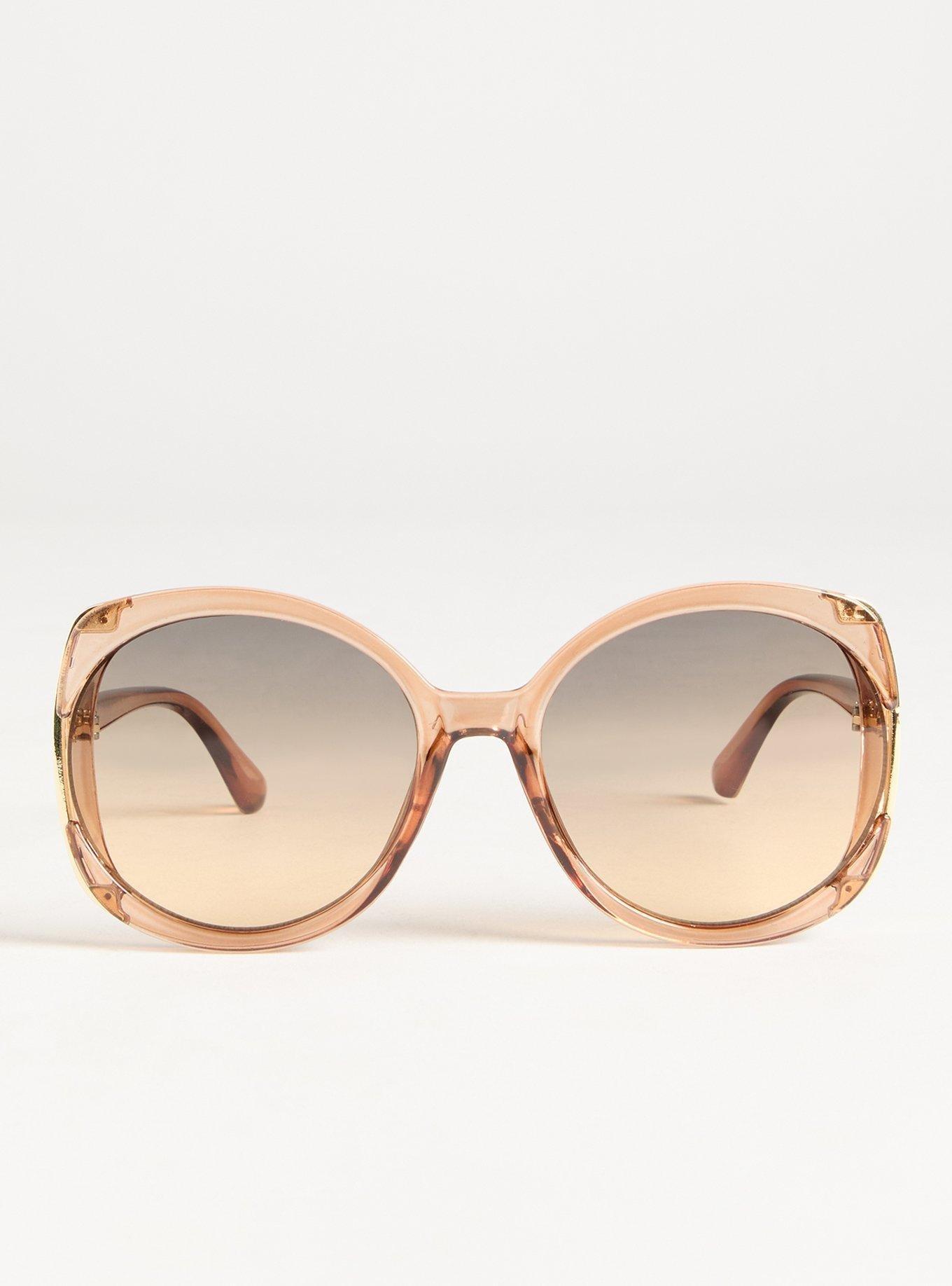 Square Side Vent Ombre Lens Sunglasses