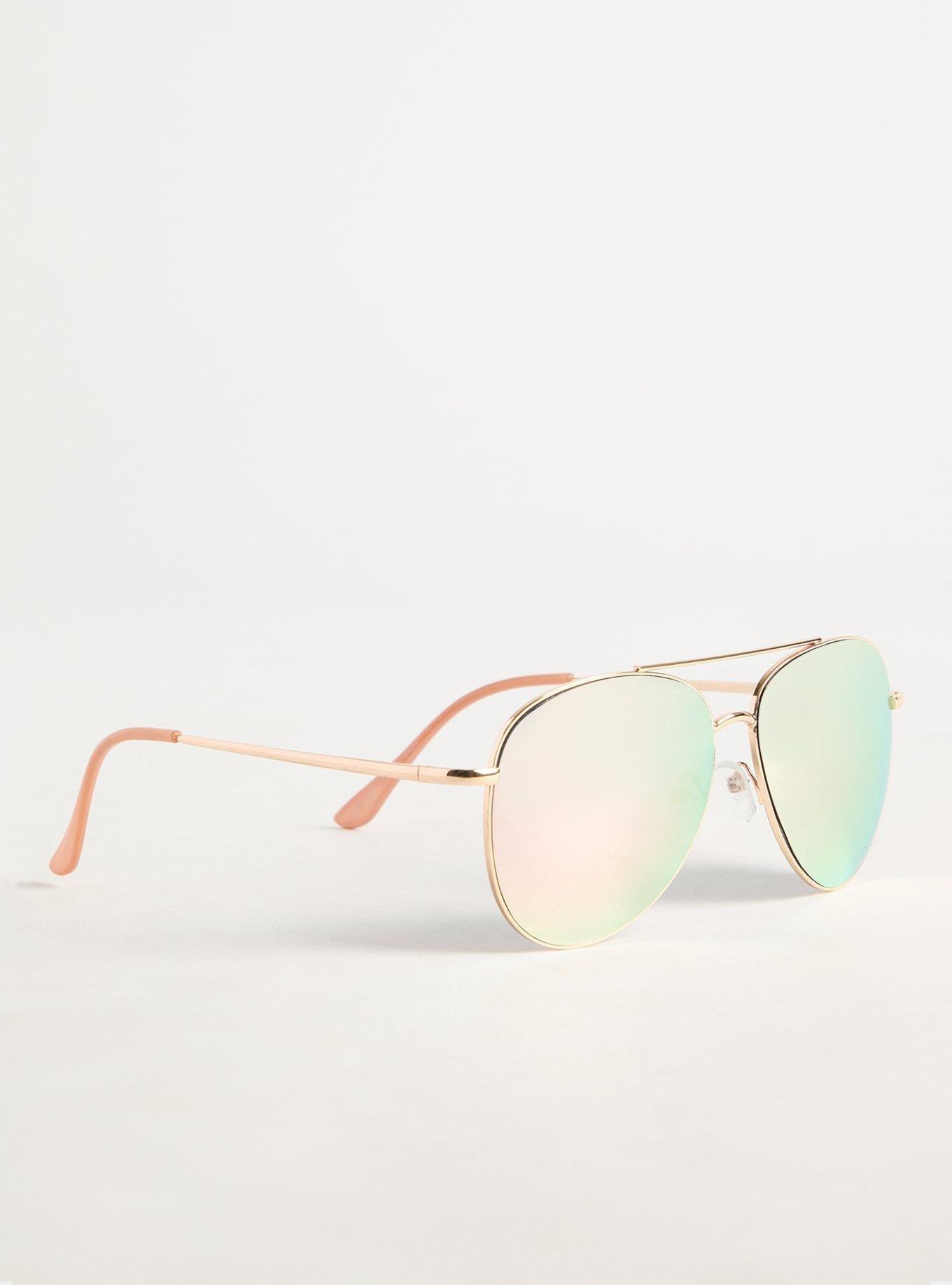 Reflective Aviator Sunglasses