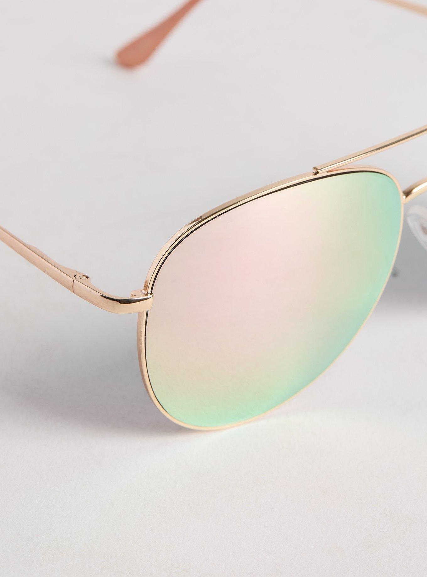 Reflective Aviator Sunglasses