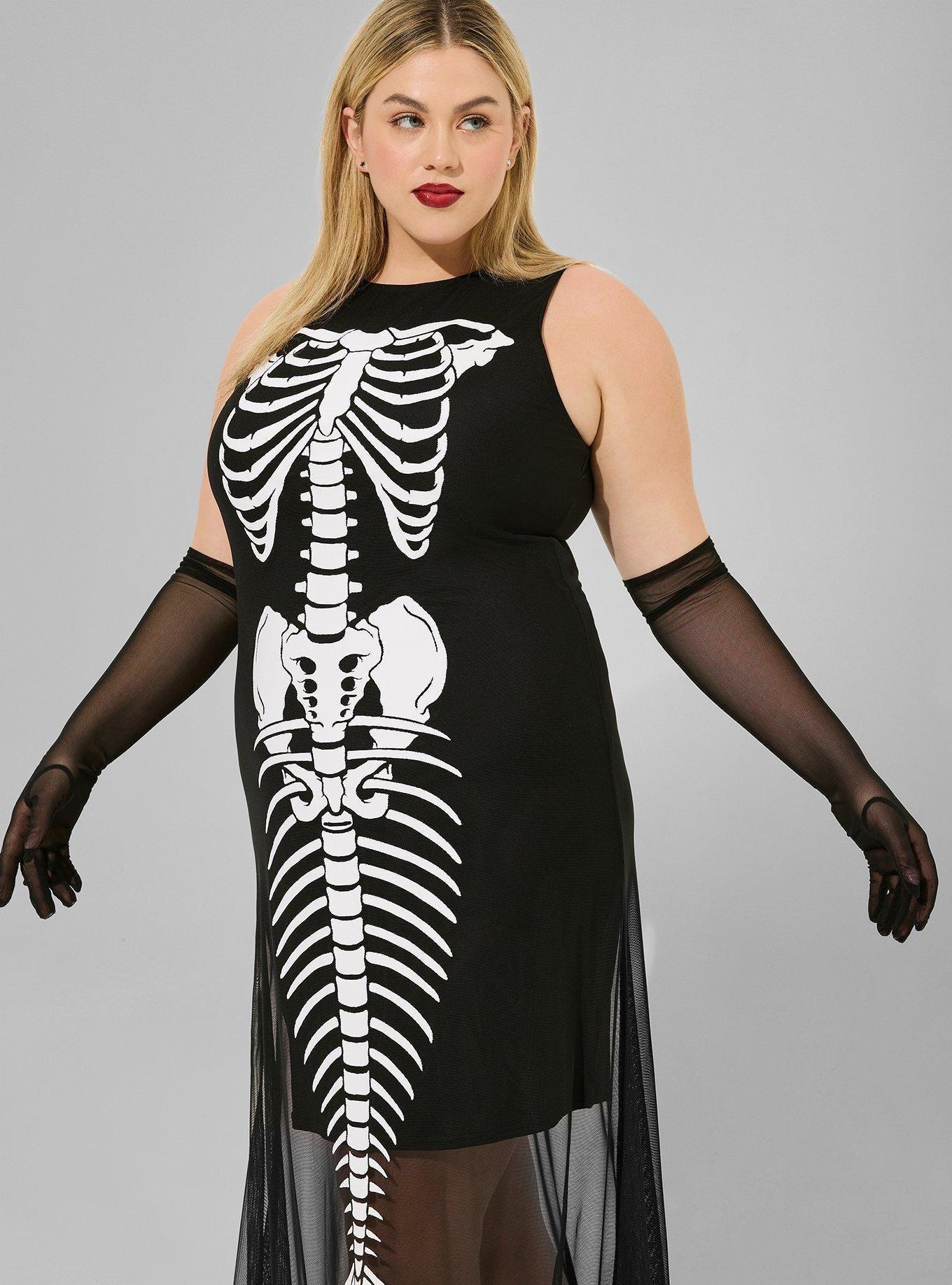 Mermaid Skeleton Mesh Dress