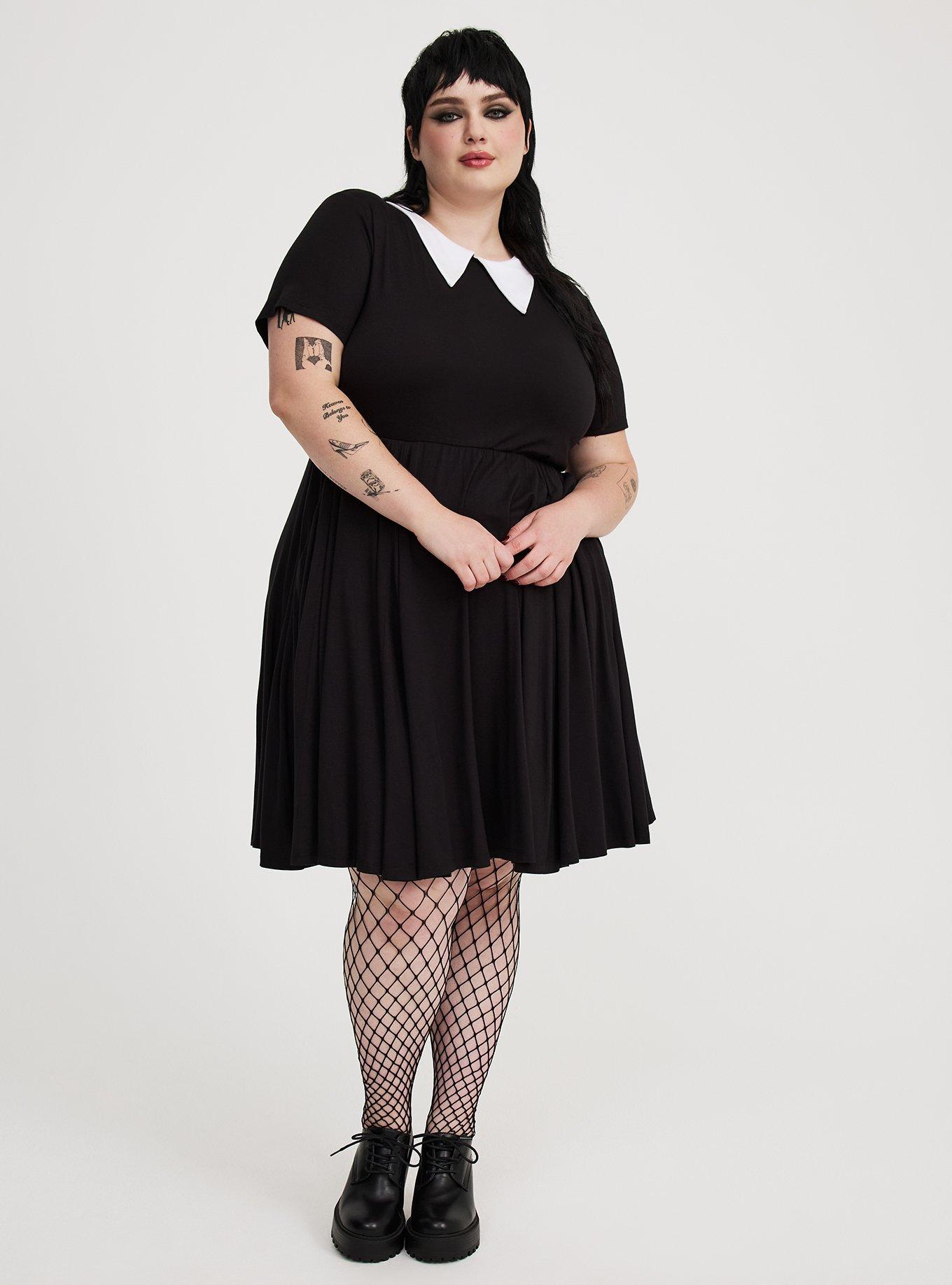 Goth Girl Collared Dress