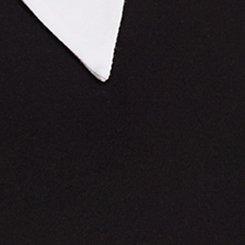 Halloween Collared Skater Dress, DEEP BLACK, swatch