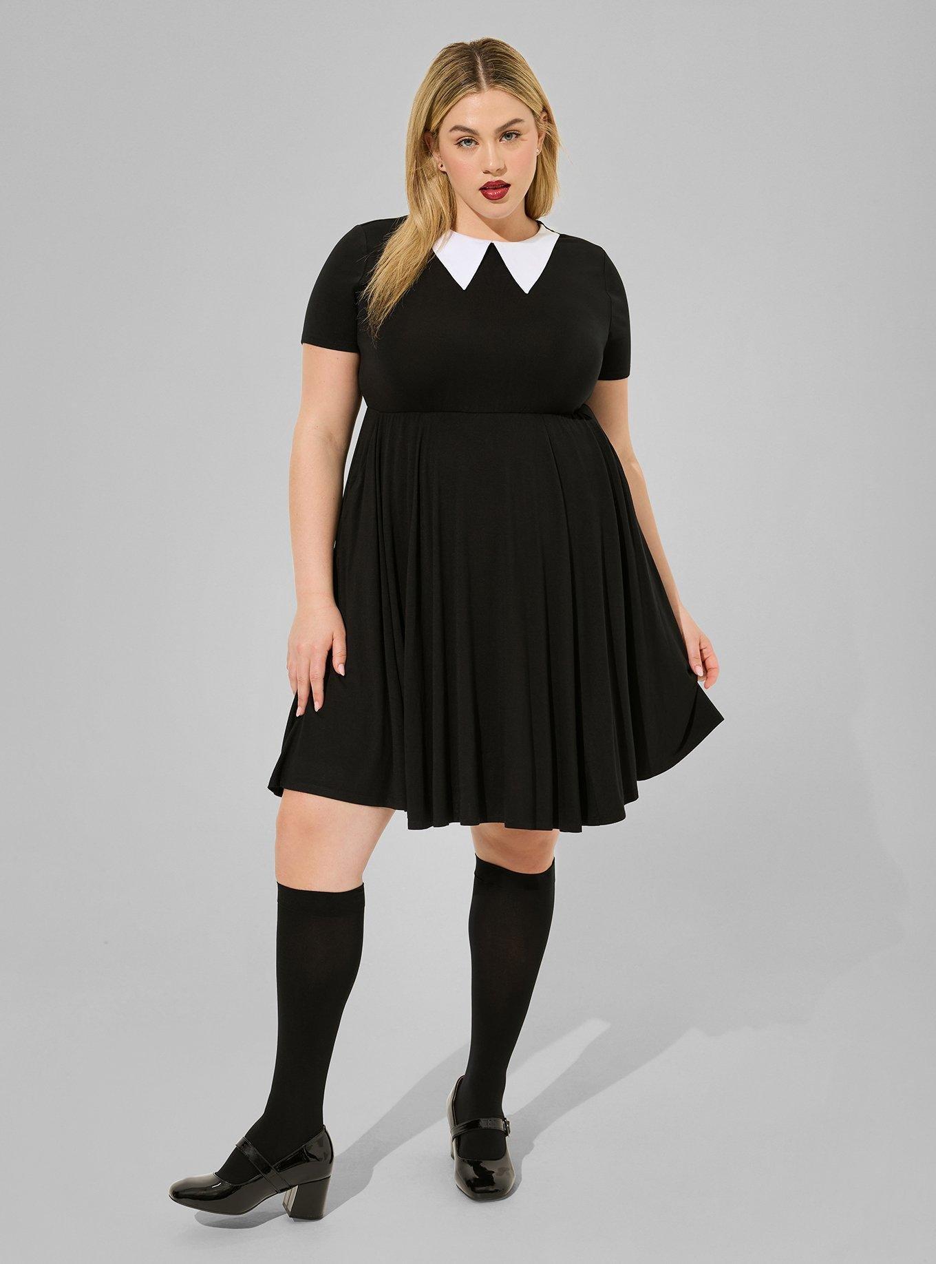 Halloween Collared Skater Dress, , hi-res
