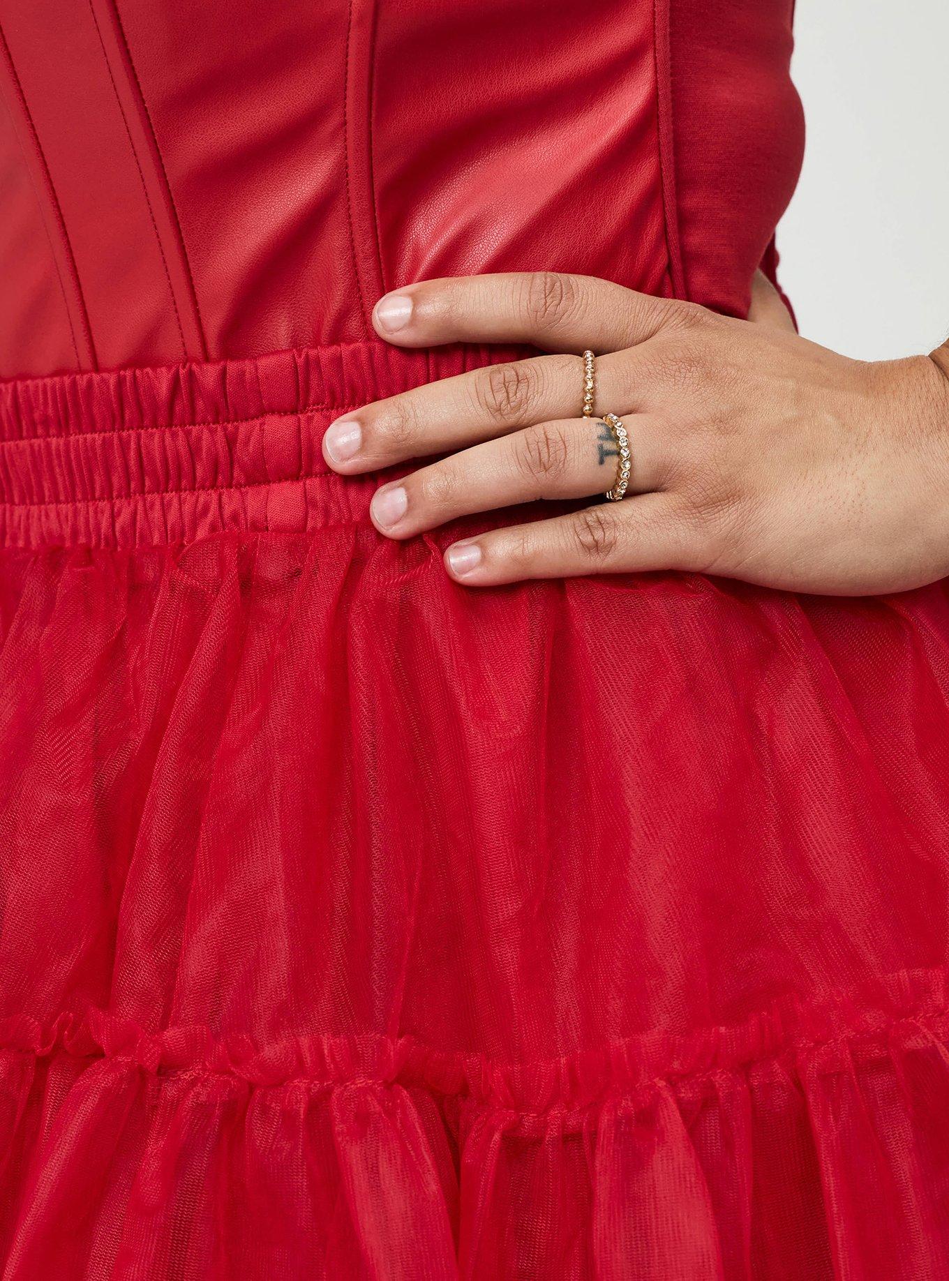 Halloween Tutu Skirt, JESTER RED, alternate