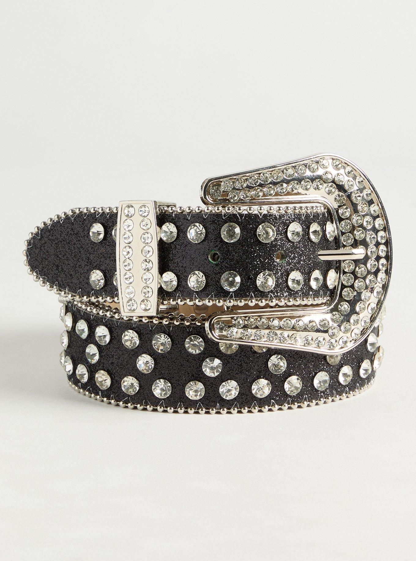 Studded Glitter Belt