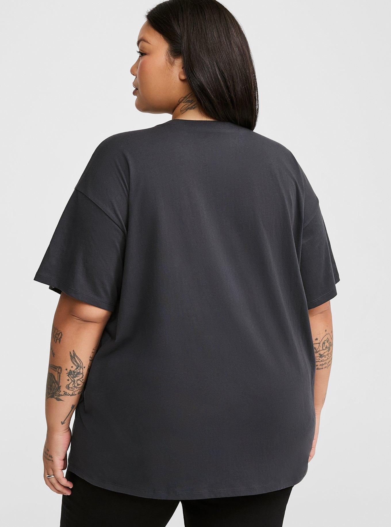 Oversized Crew Grommet Tee