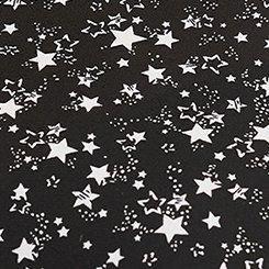 Plus Size Abbey Georgette Blouse, TWINKLE STARS DEEP BLACK, swatch