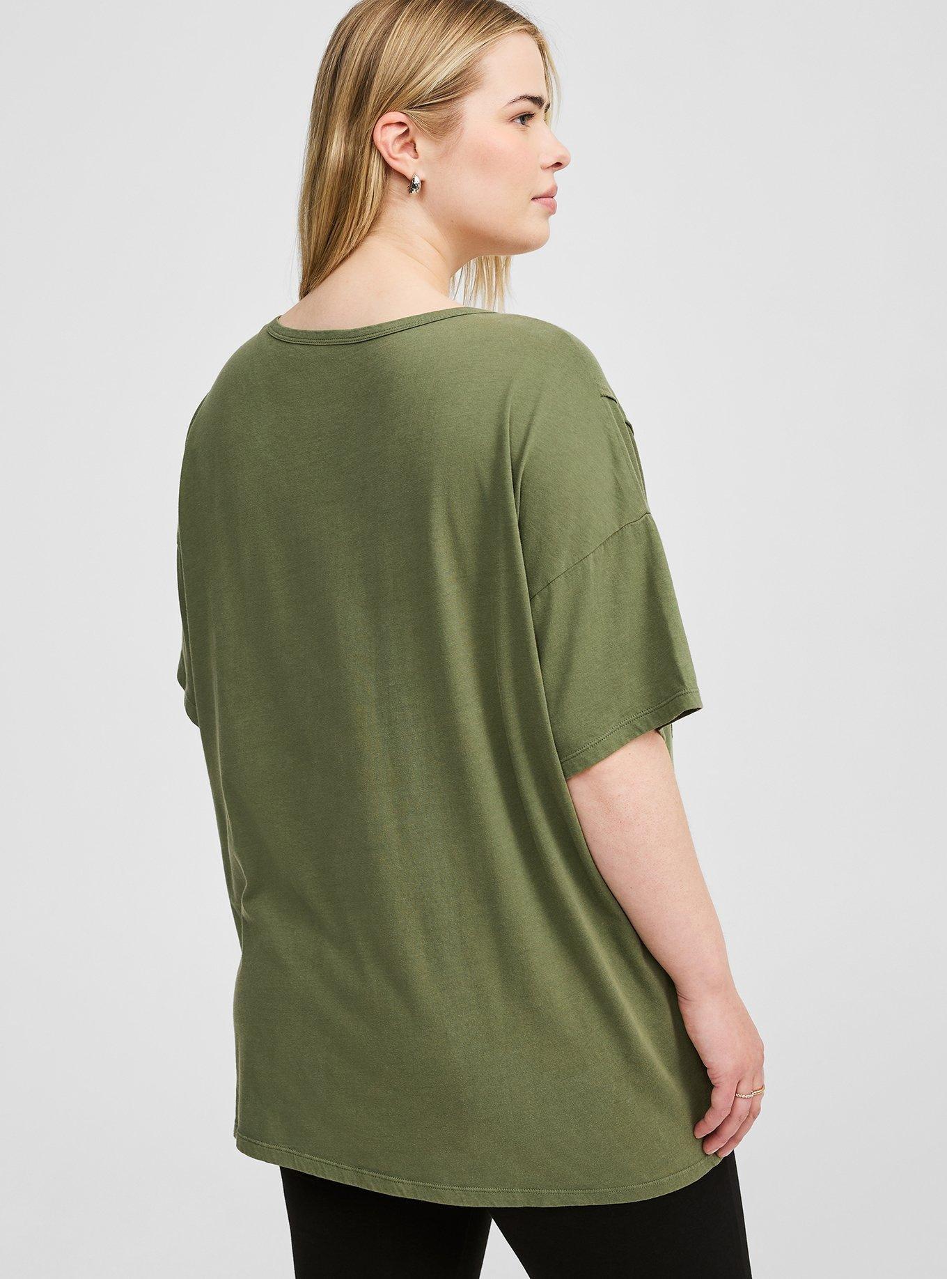 Heritage Cotton Choker Seamed Tee