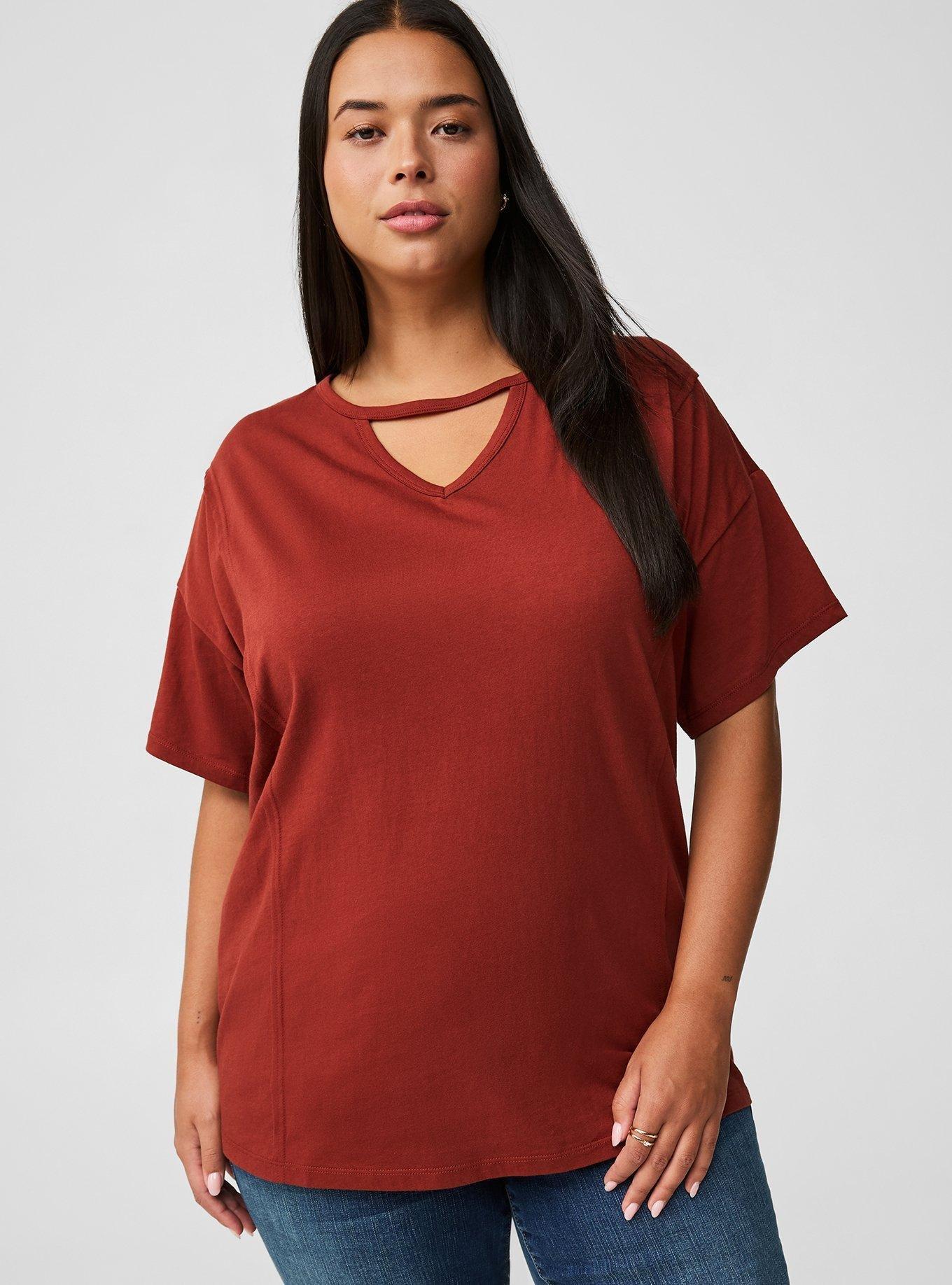 Heritage Cotton Choker Seamed Tee