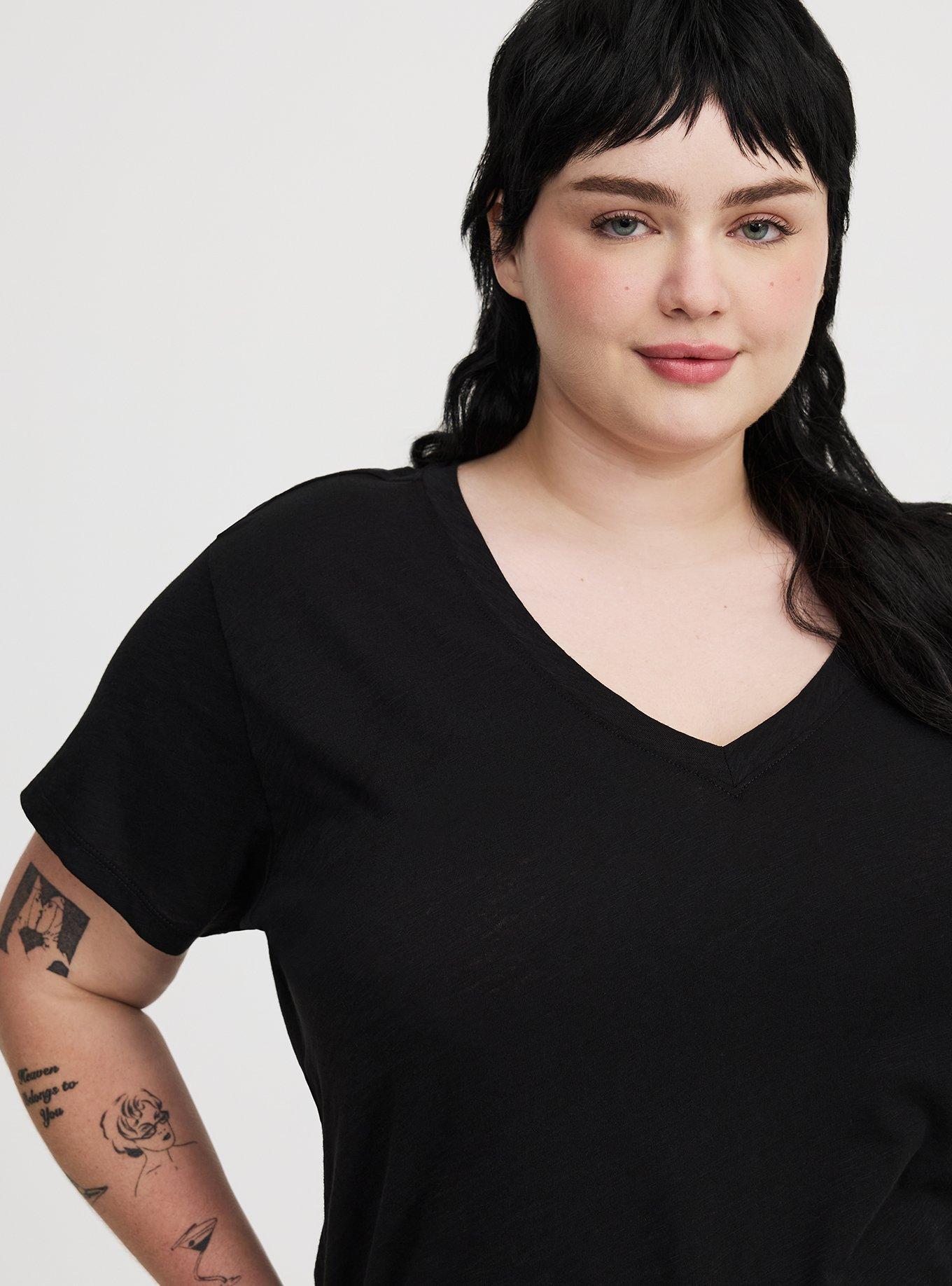 Heritage Slub V-Neck Side Slit Tee
