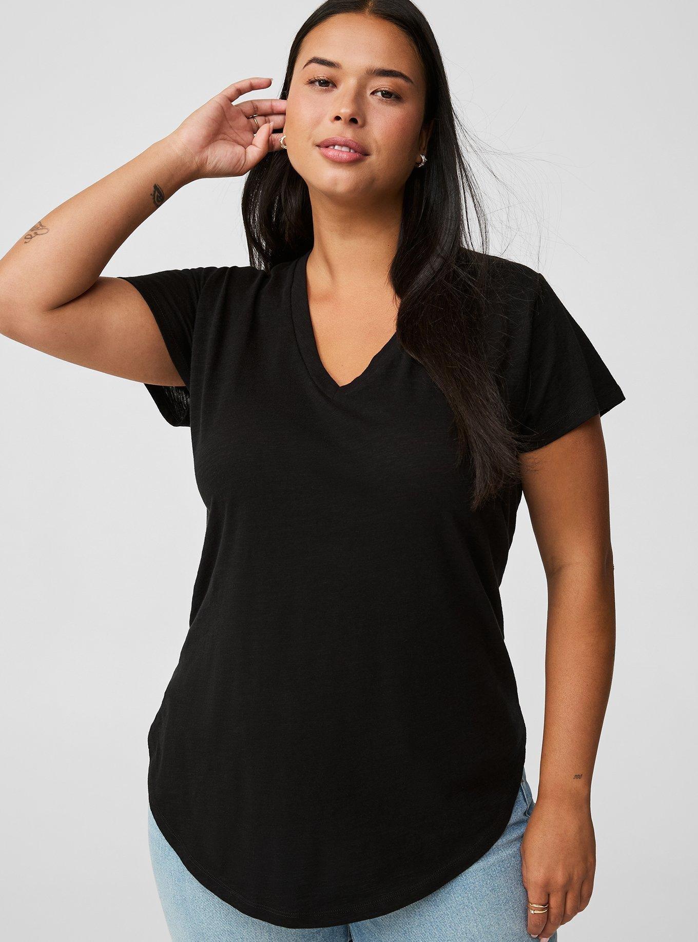 Heritage Slub V-Neck Side Slit Tee