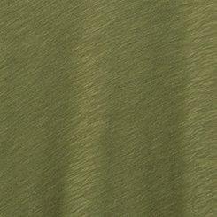 Heritage Slub V-Neck Side Slit Tee, OLIVINE, swatch