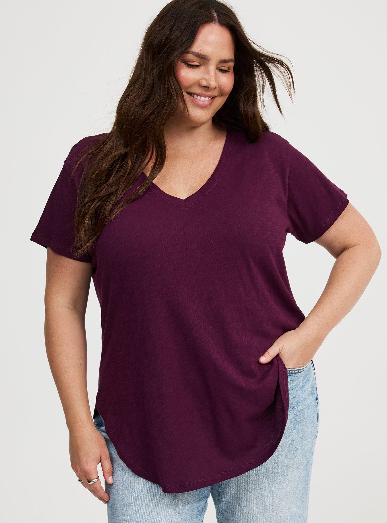 Heritage Slub V-Neck Side Slit Tee