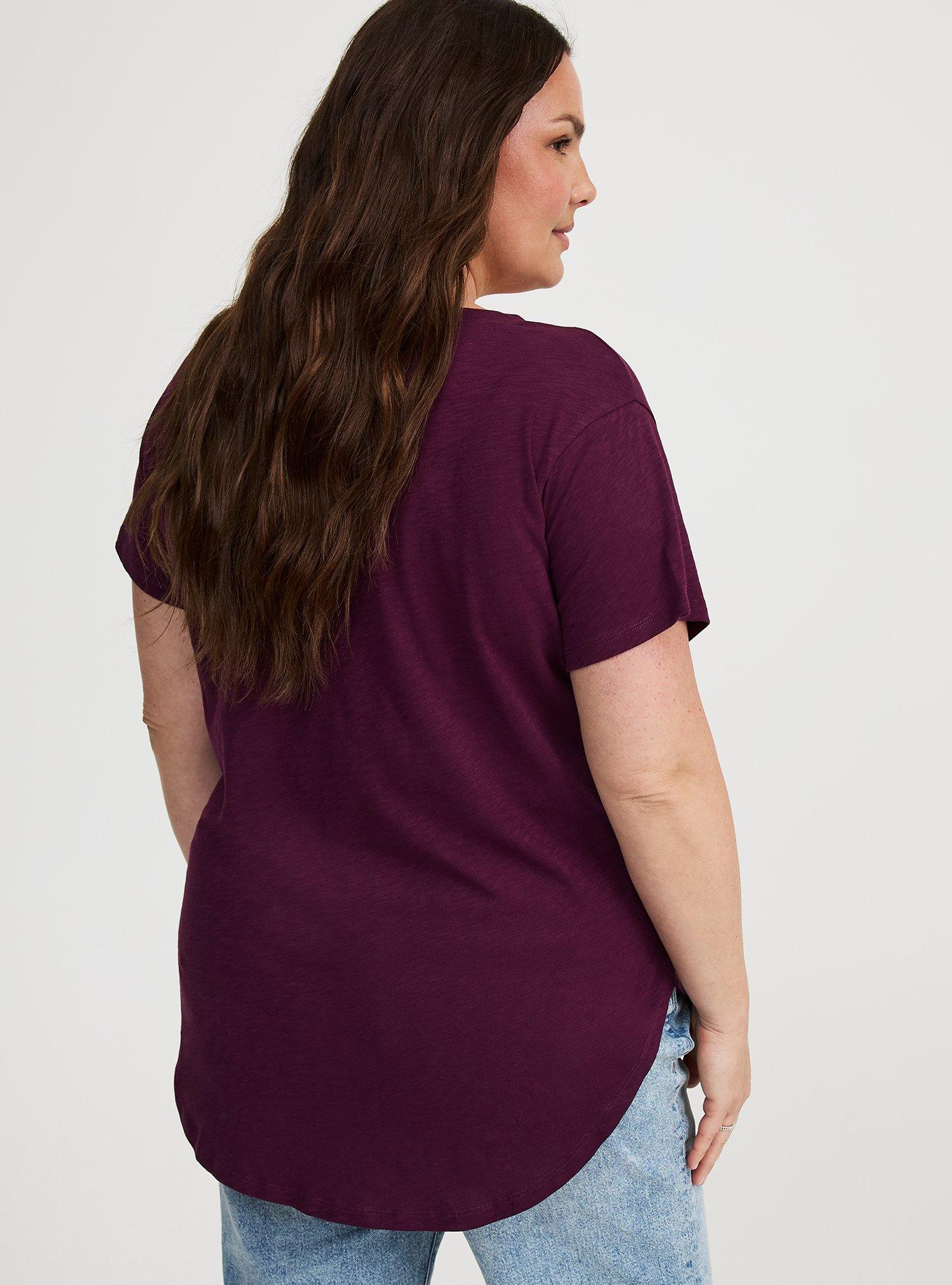 Heritage Slub V-Neck Side Slit Tee