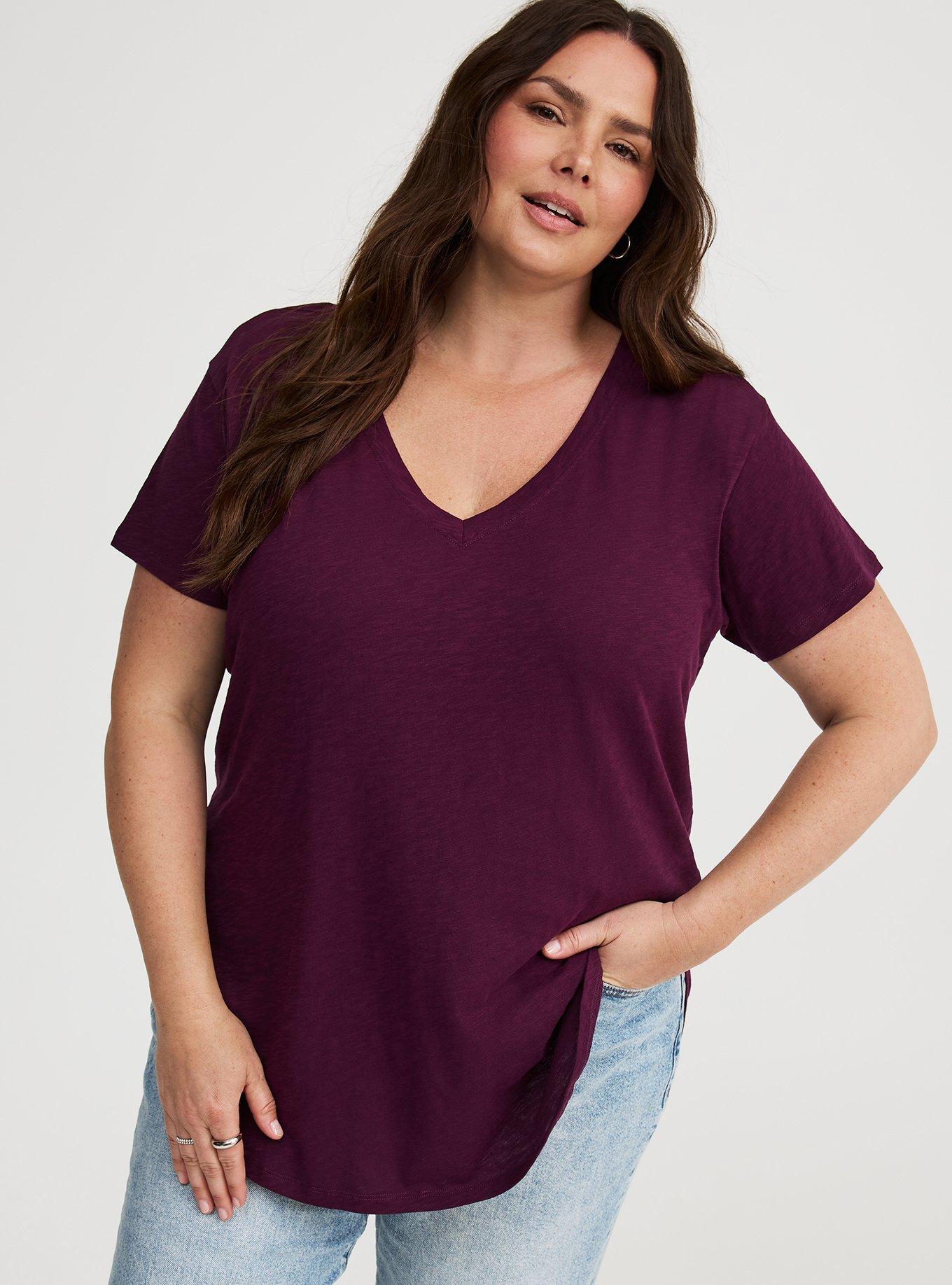 Heritage Slub V-Neck Side Slit Tee