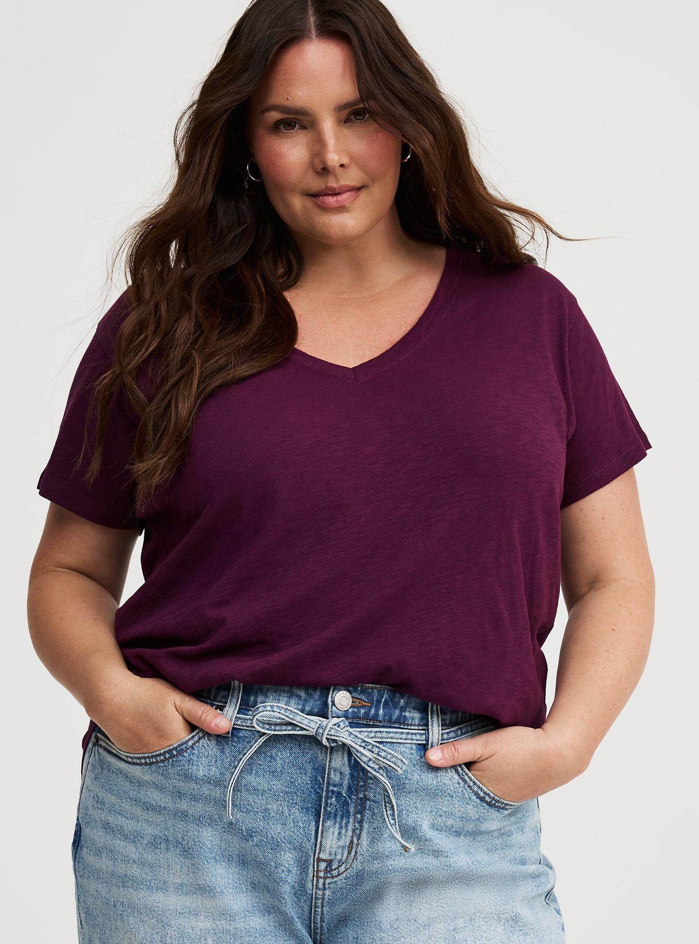 Heritage Slub V-Neck Side Slit Tee