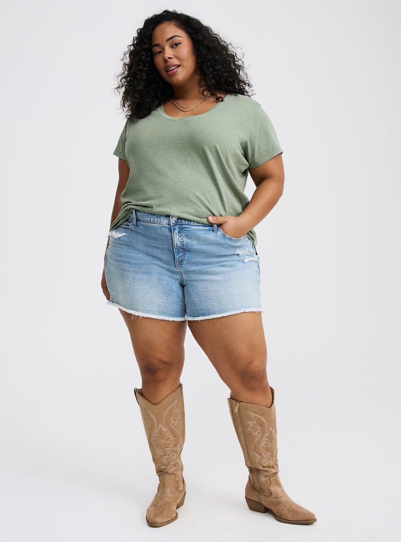 Heritage Slub V-Neck Side Slit Tee