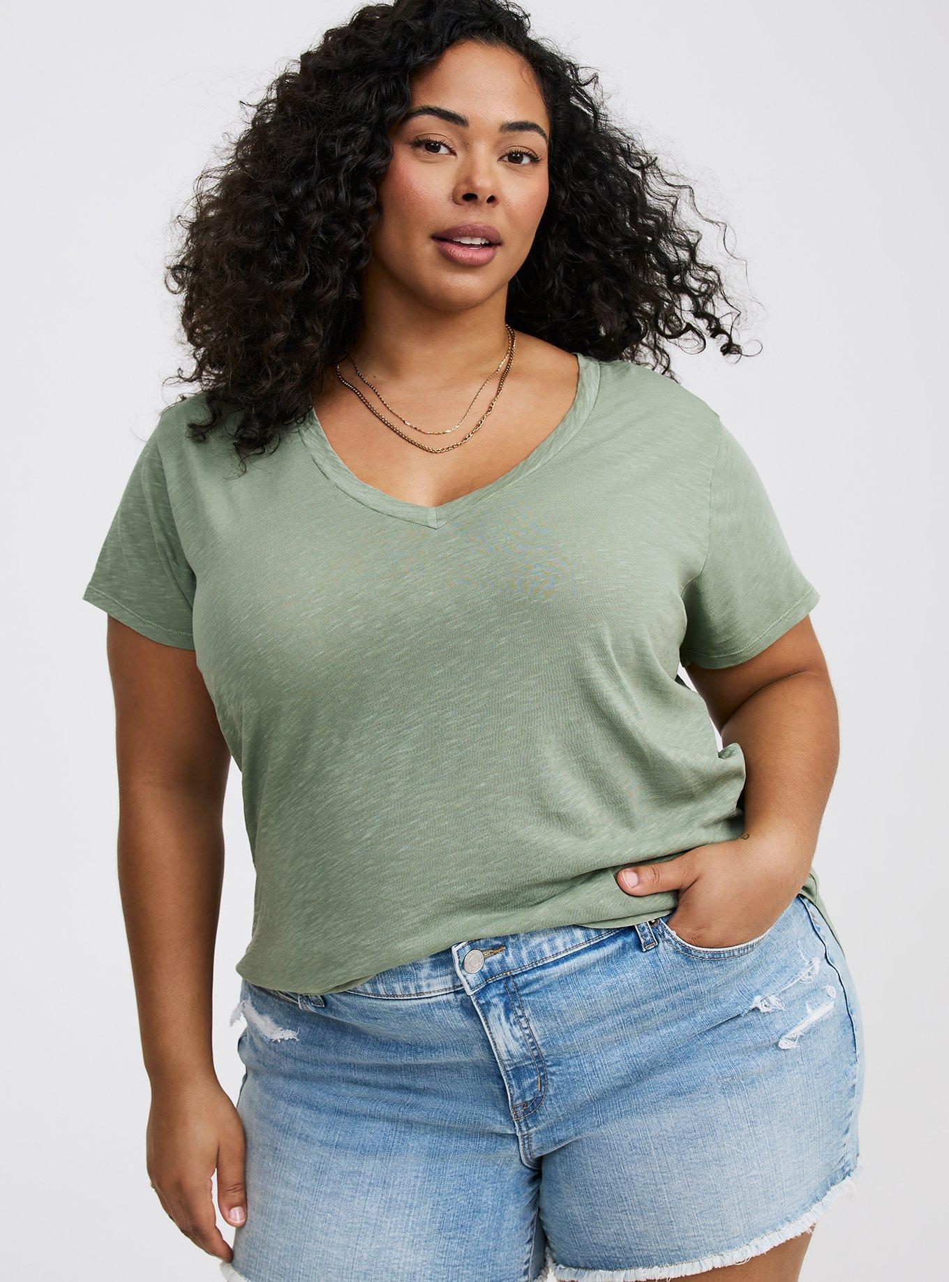Heritage Slub V-Neck Side Slit Tee