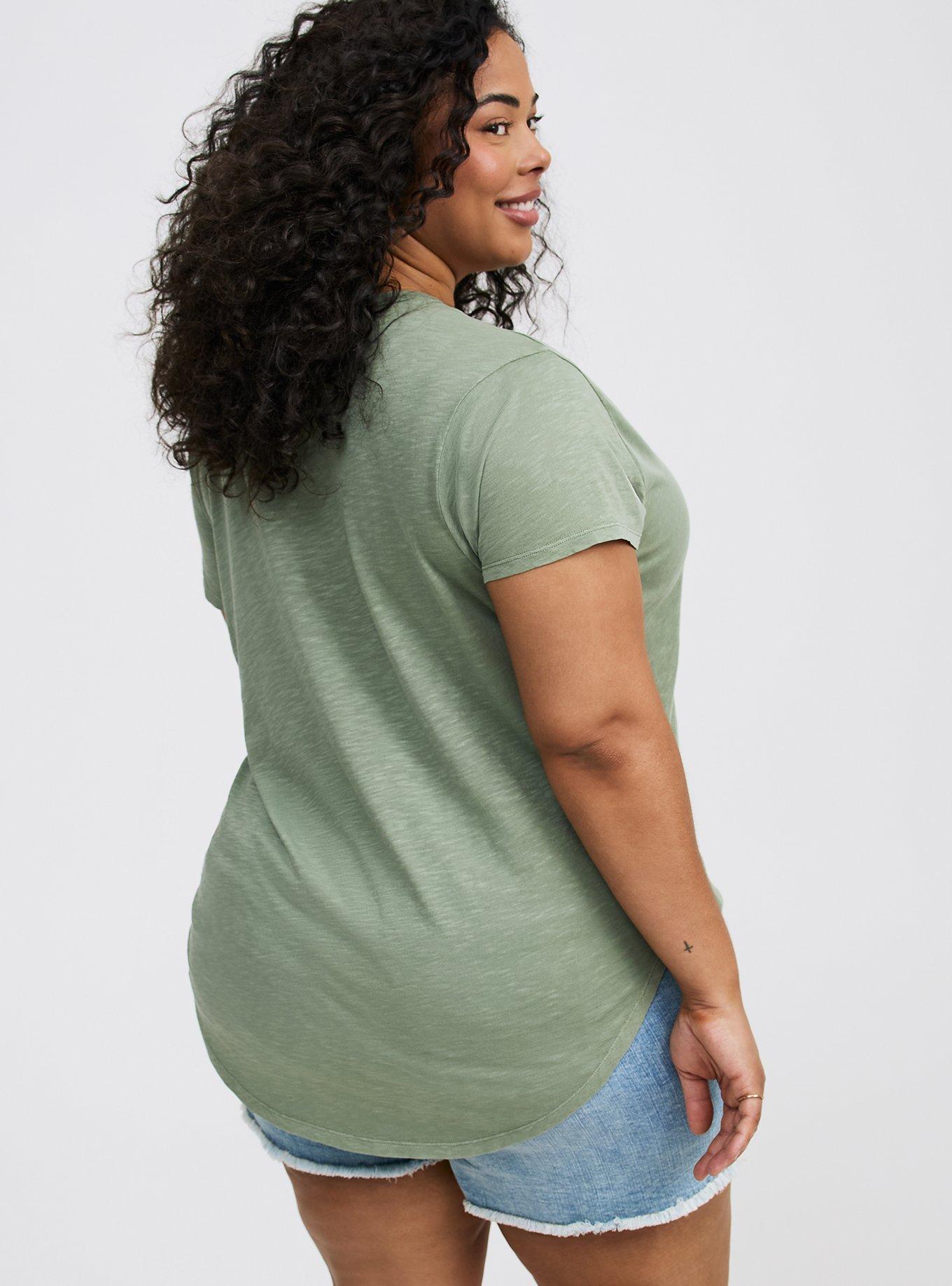 Heritage Slub V-Neck Side Slit Tee