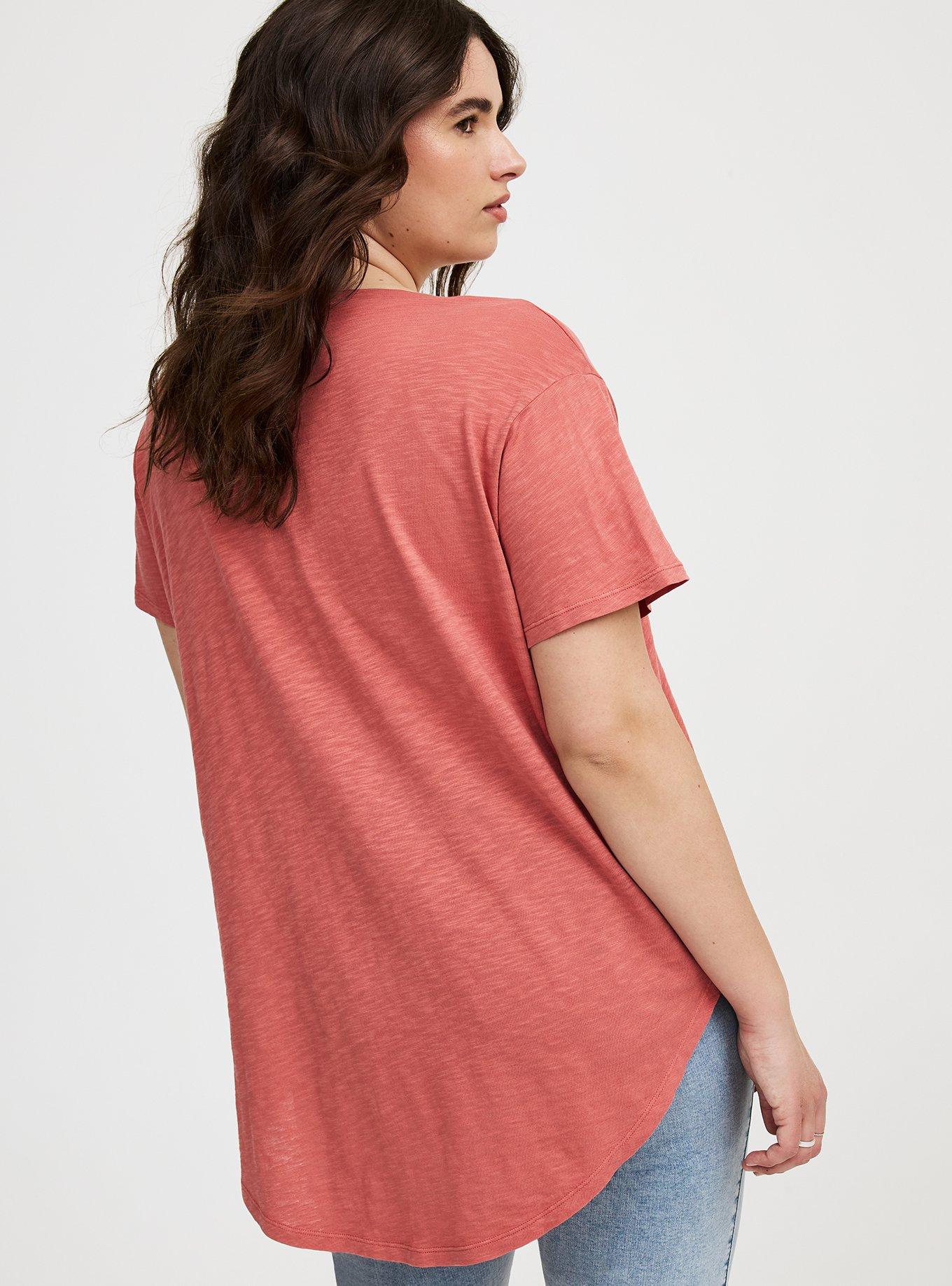 Heritage Slub V-Neck Side Slit Tee