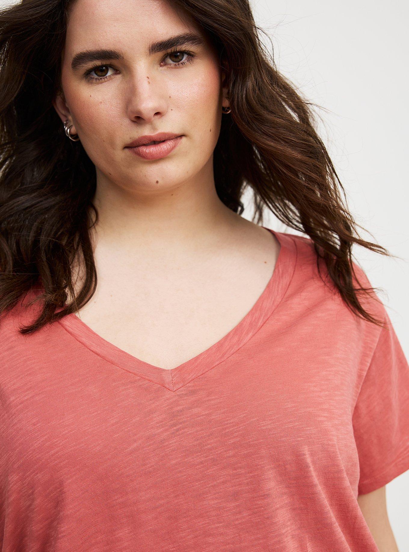 Heritage Slub V-Neck Side Slit Tee