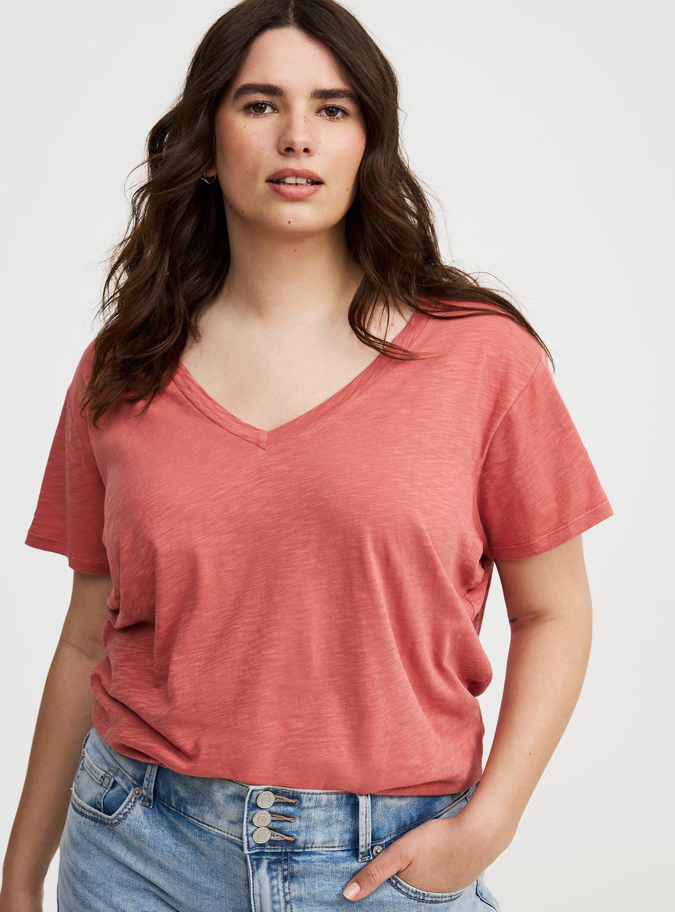 Heritage Slub V-Neck Side Slit Tee